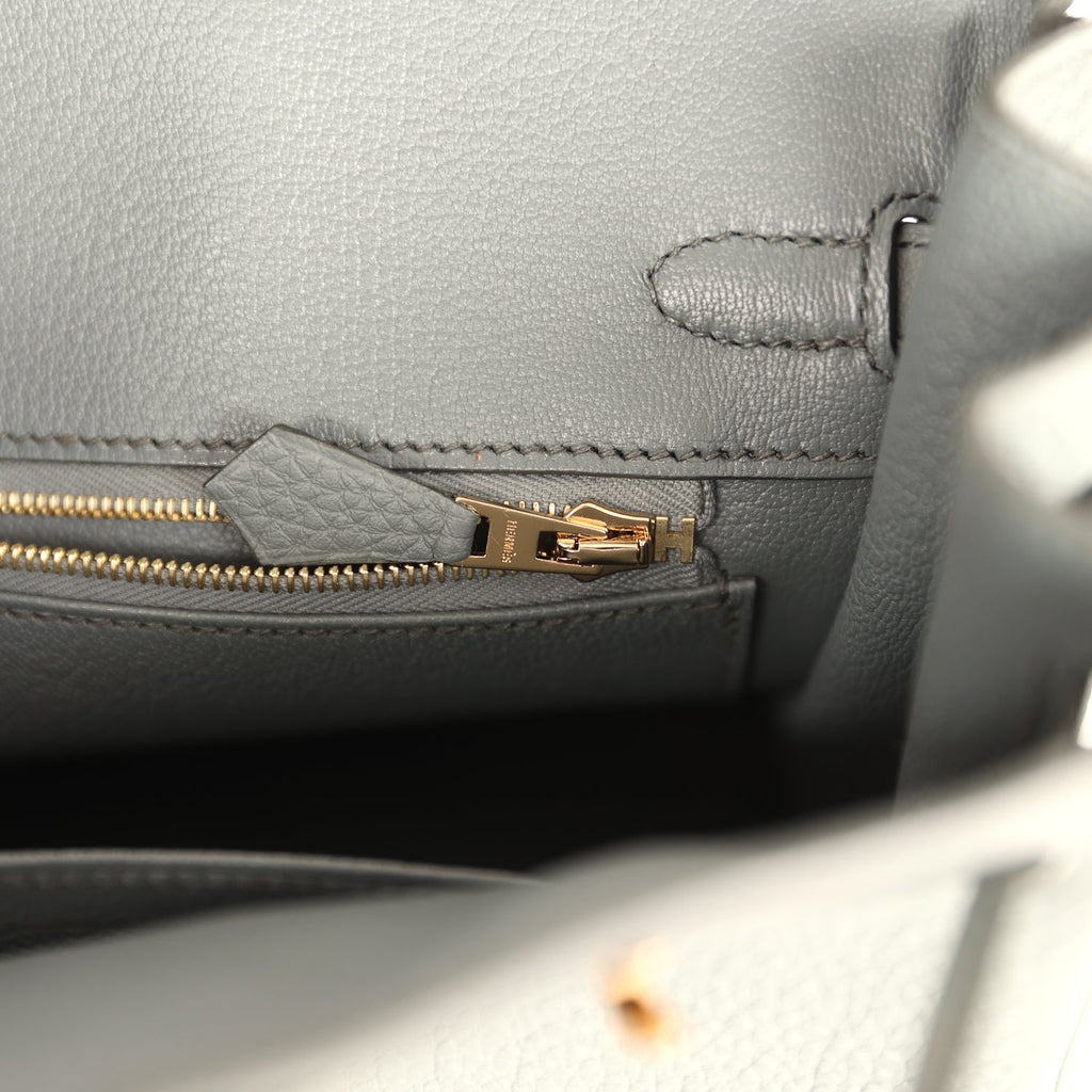 Birkin 25 Vert Amande Togo Gold Hardware Bag