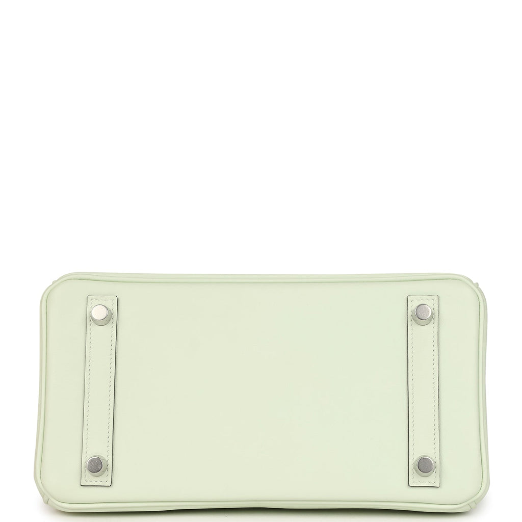 Birkin 25 Vert Fizz Swift Palladium Hardware Bag