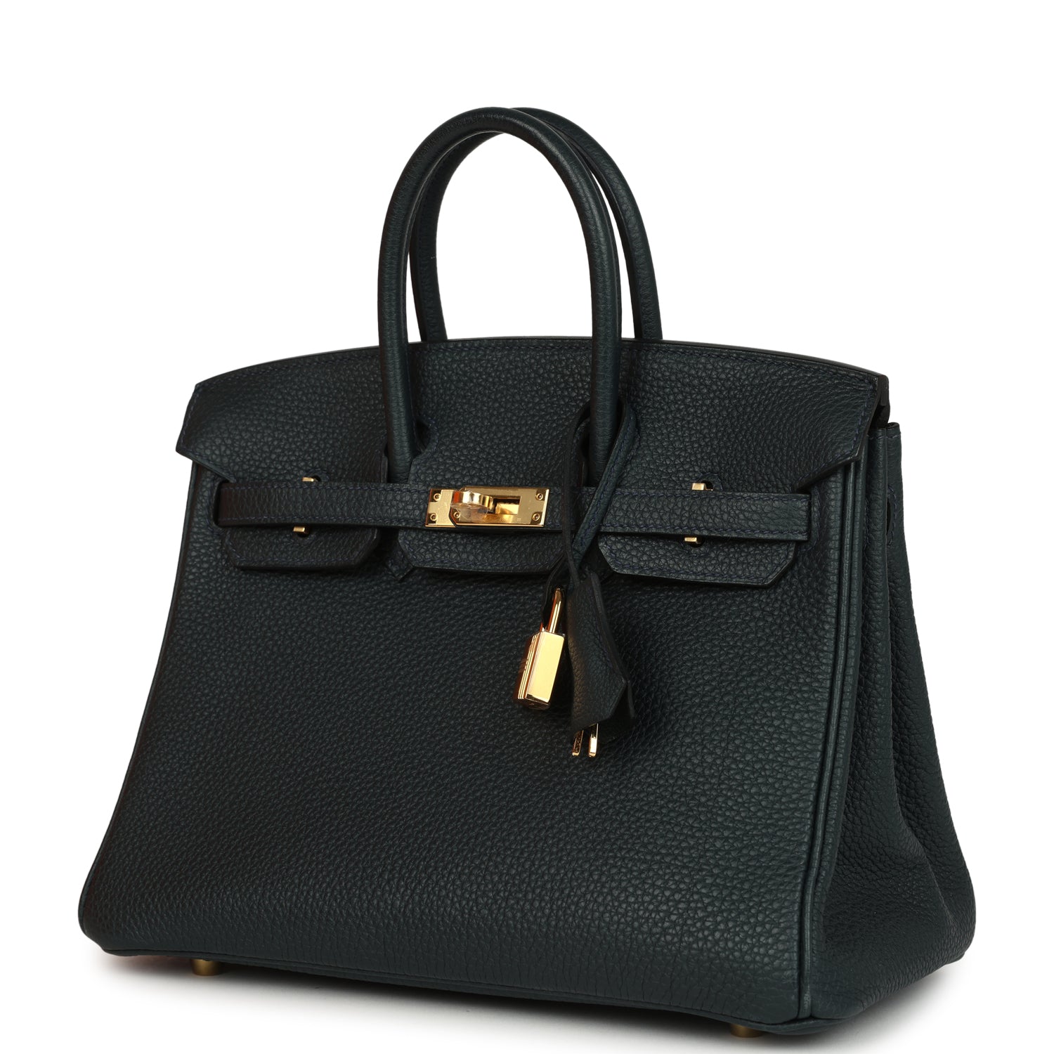 Birkin 25 Vert Rousseau Togo Gold Hardware Bag