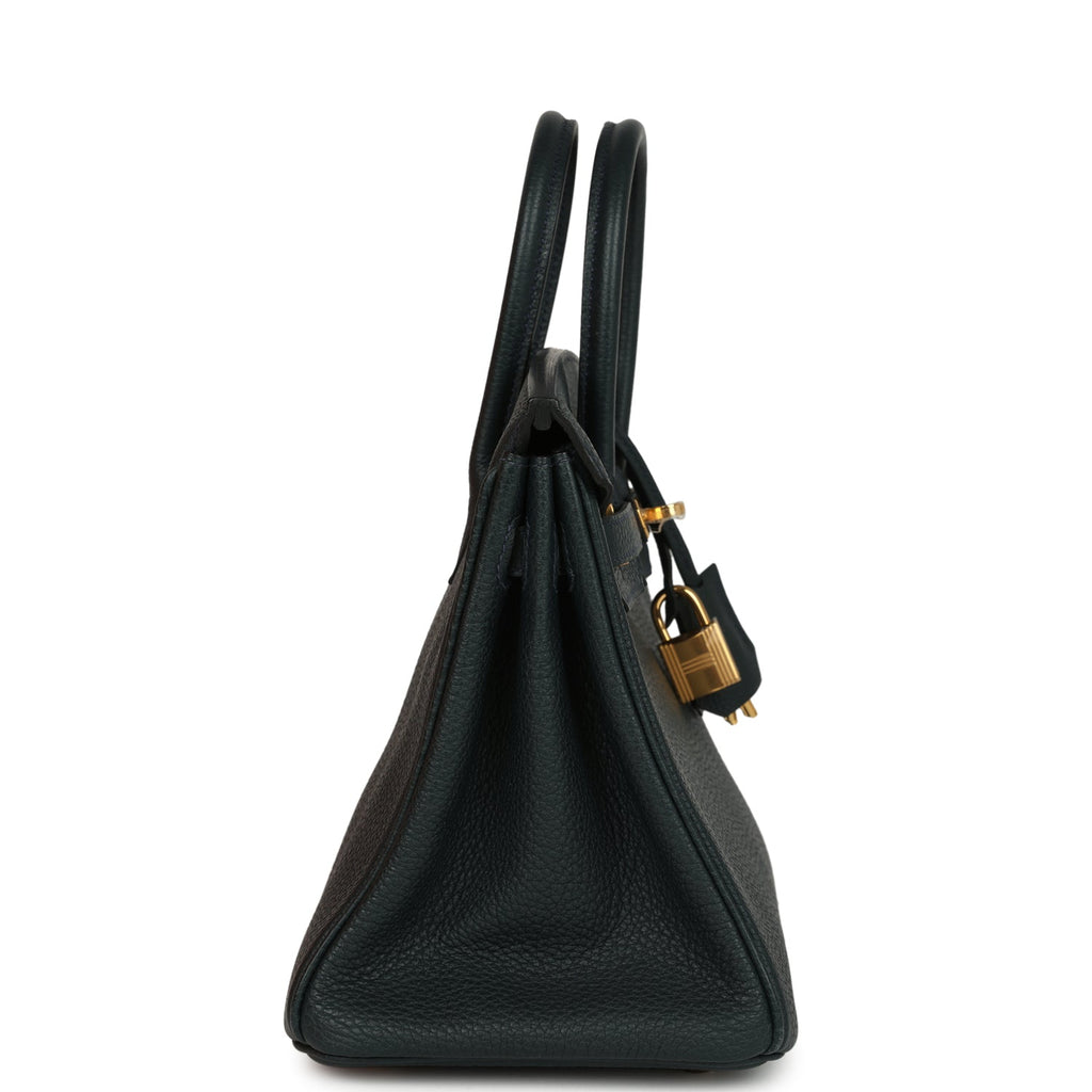 Birkin 25 Vert Rousseau Togo Gold Hardware Bag