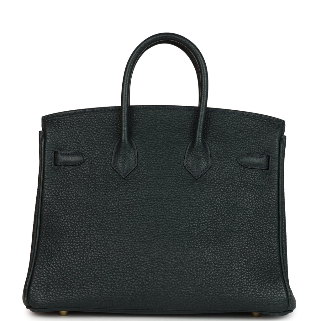 Birkin 25 Vert Rousseau Togo Gold Hardware Bag