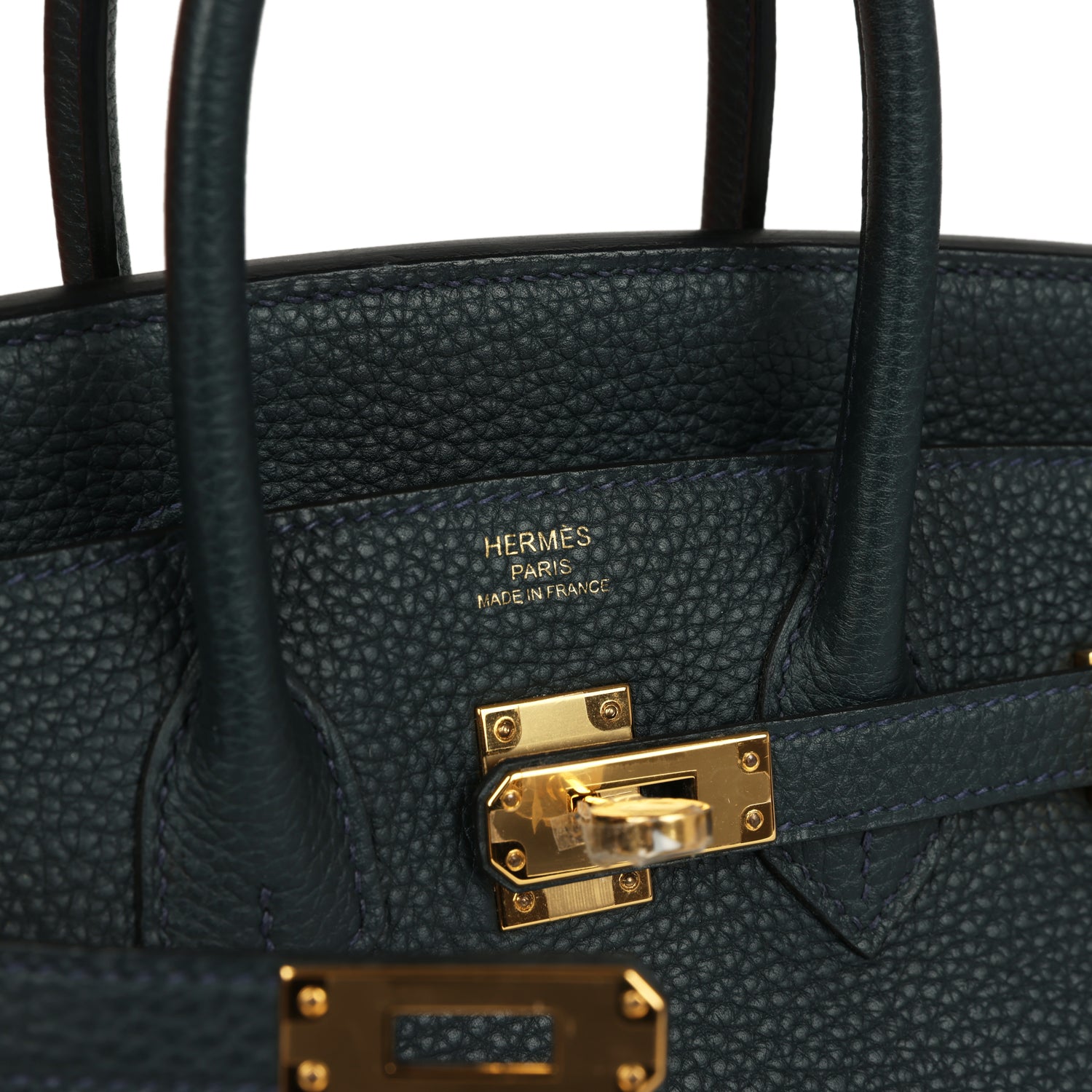Birkin 25 Vert Rousseau Togo Gold Hardware Bag