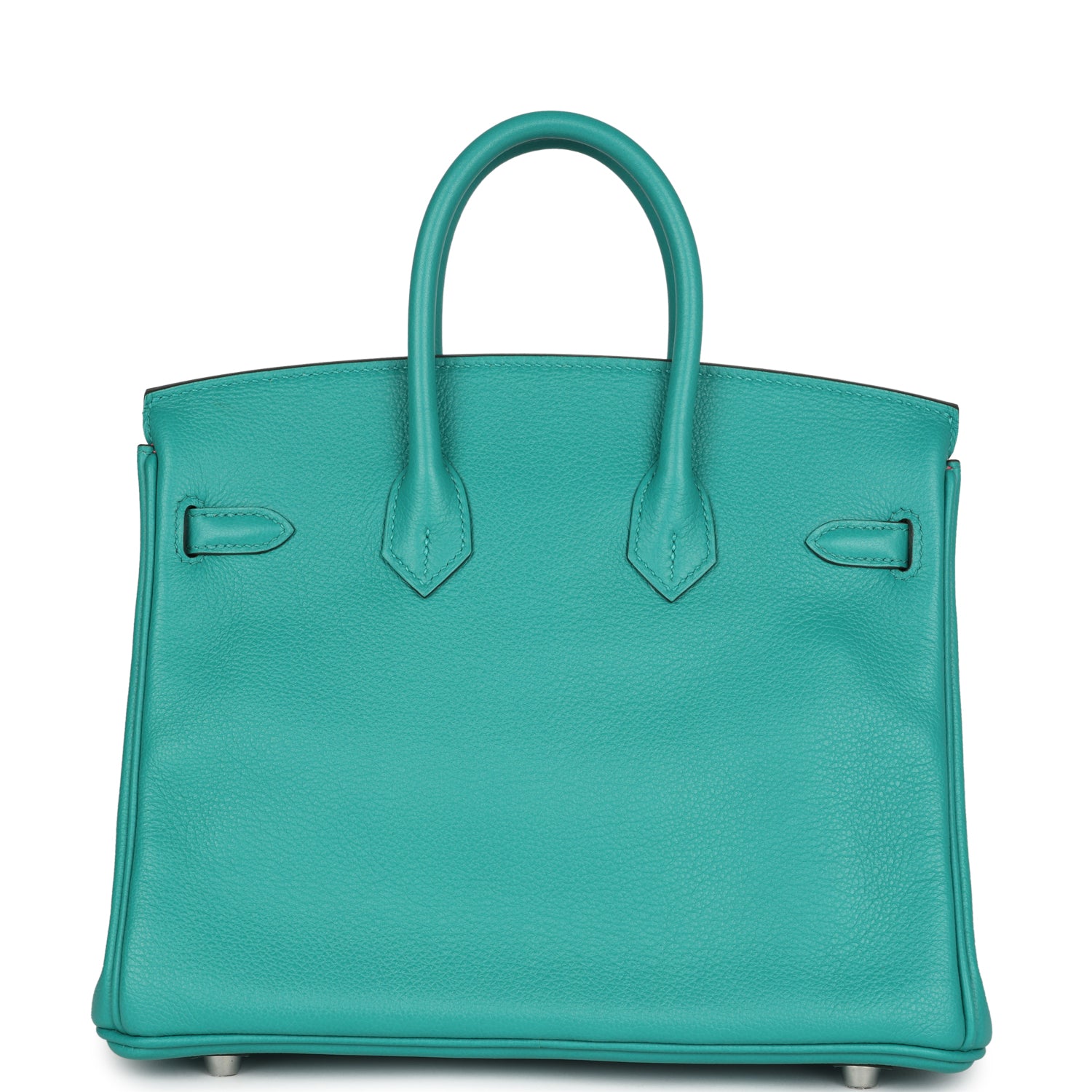Birkin 25 Vert Verone Verso Novillo Palladium Hardware Bag
