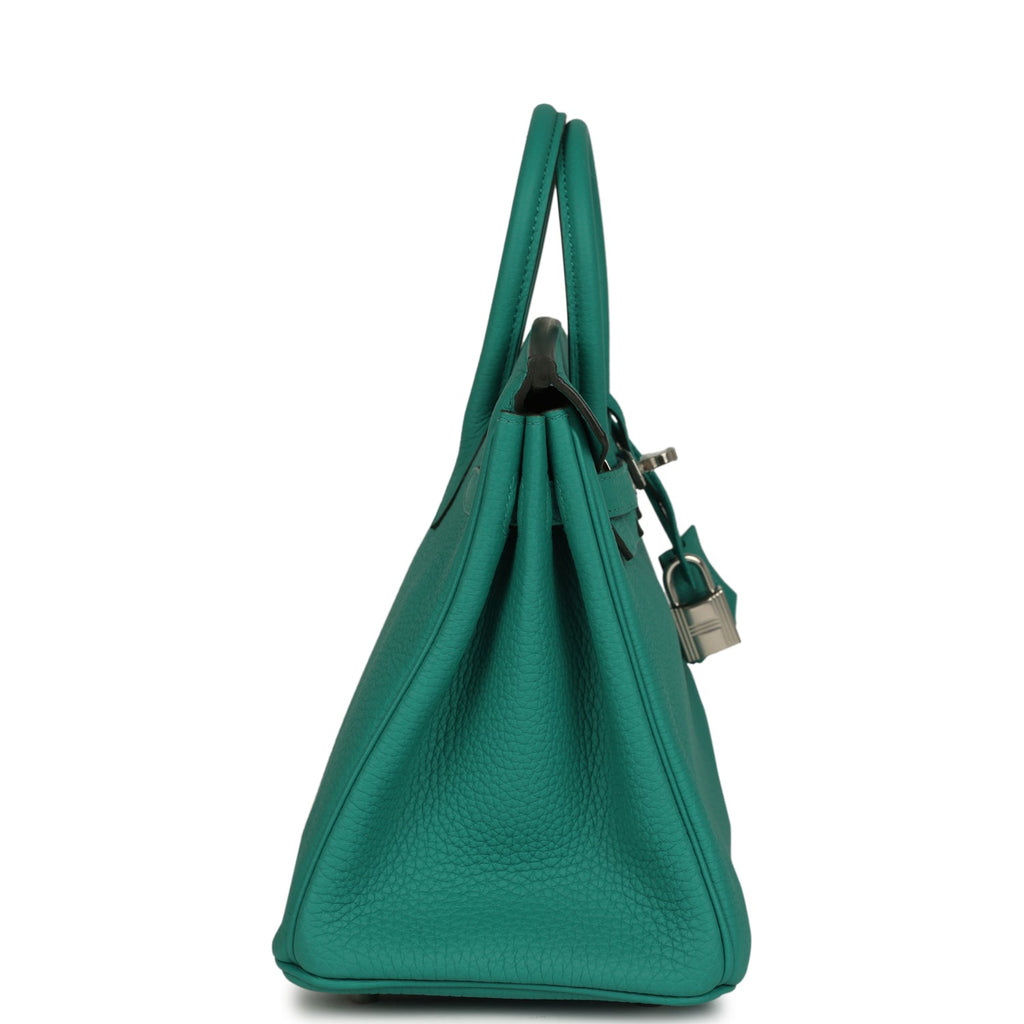Birkin 25 Vert Verone Verso Togo Palladium Hardware Bag