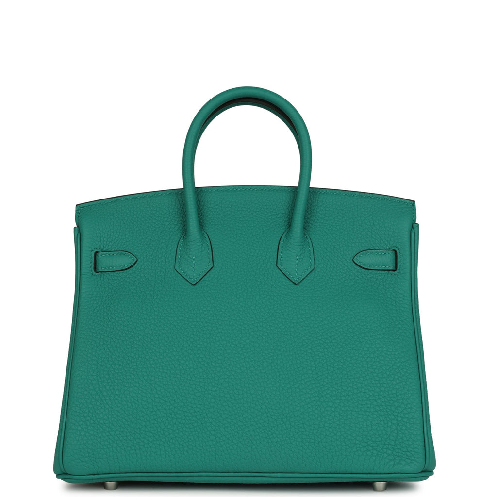 Birkin 25 Vert Verone Verso Togo Palladium Hardware Bag