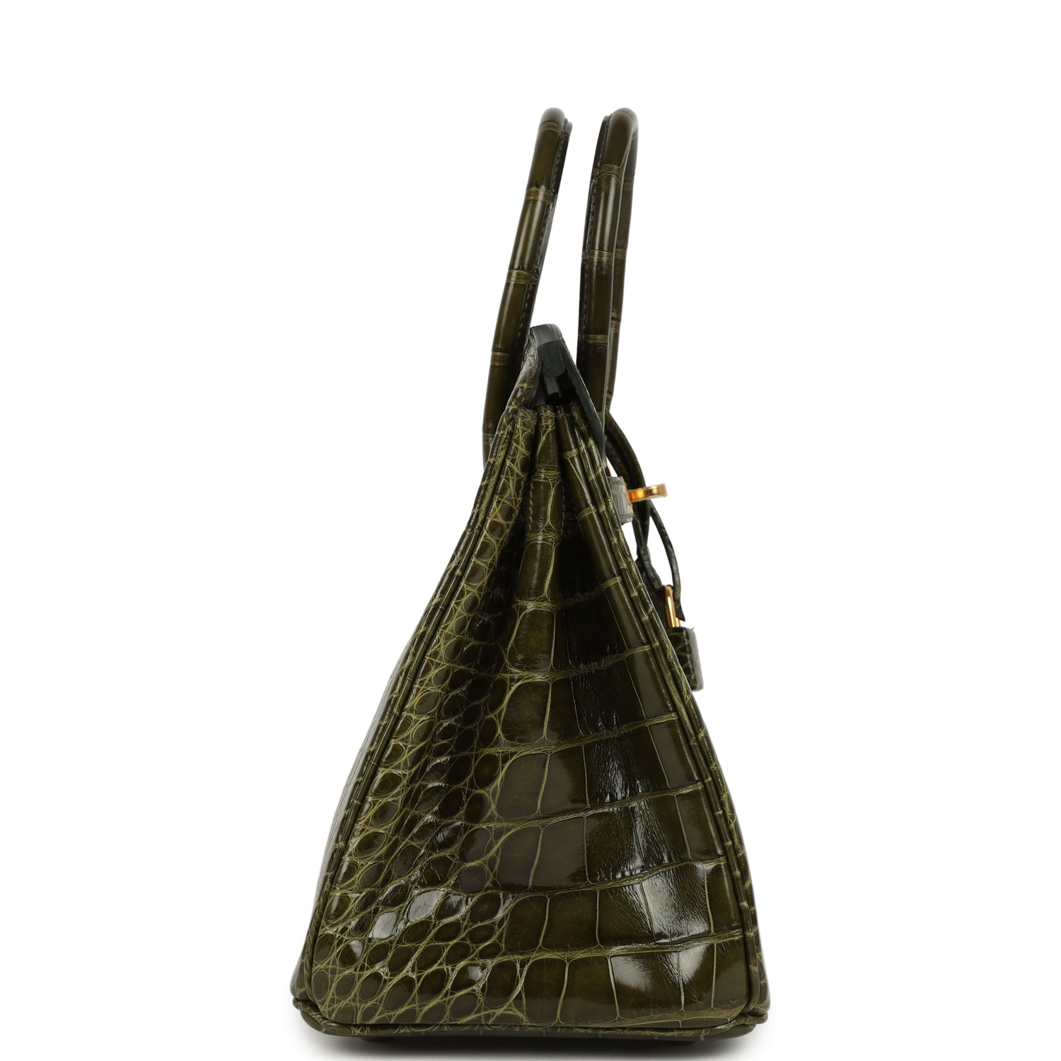 Birkin 25 Vert Veronese Shiny Alligator Gold Hardware Bag