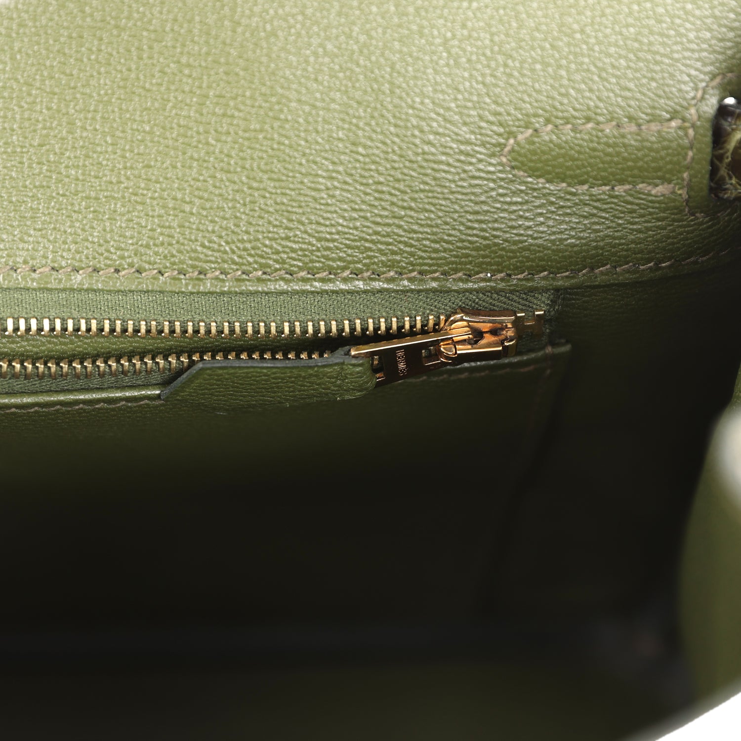 Birkin 25 Vert Veronese Shiny Alligator Gold Hardware Bag