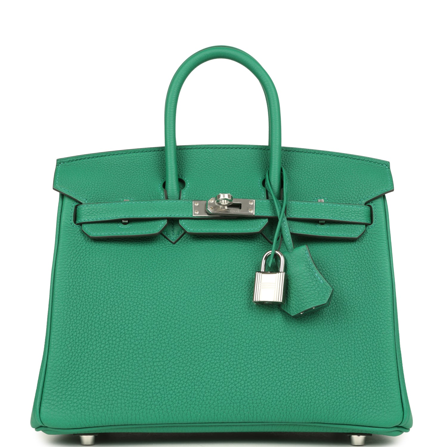 Birkin 25 Vert Vertigo Togo Palladium Hardware Bag