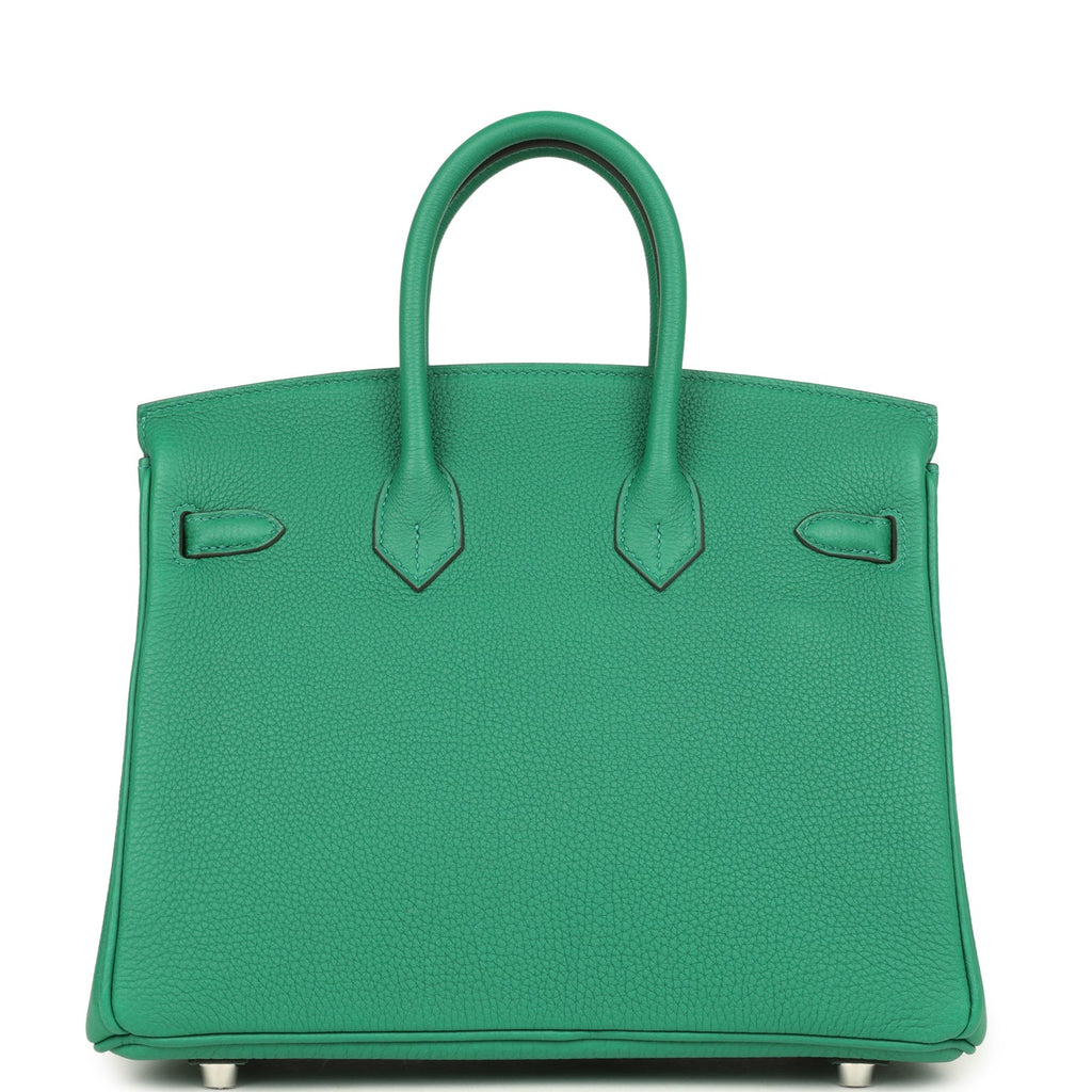 Birkin 25 Vert Vertigo Togo Palladium Hardware Bag
