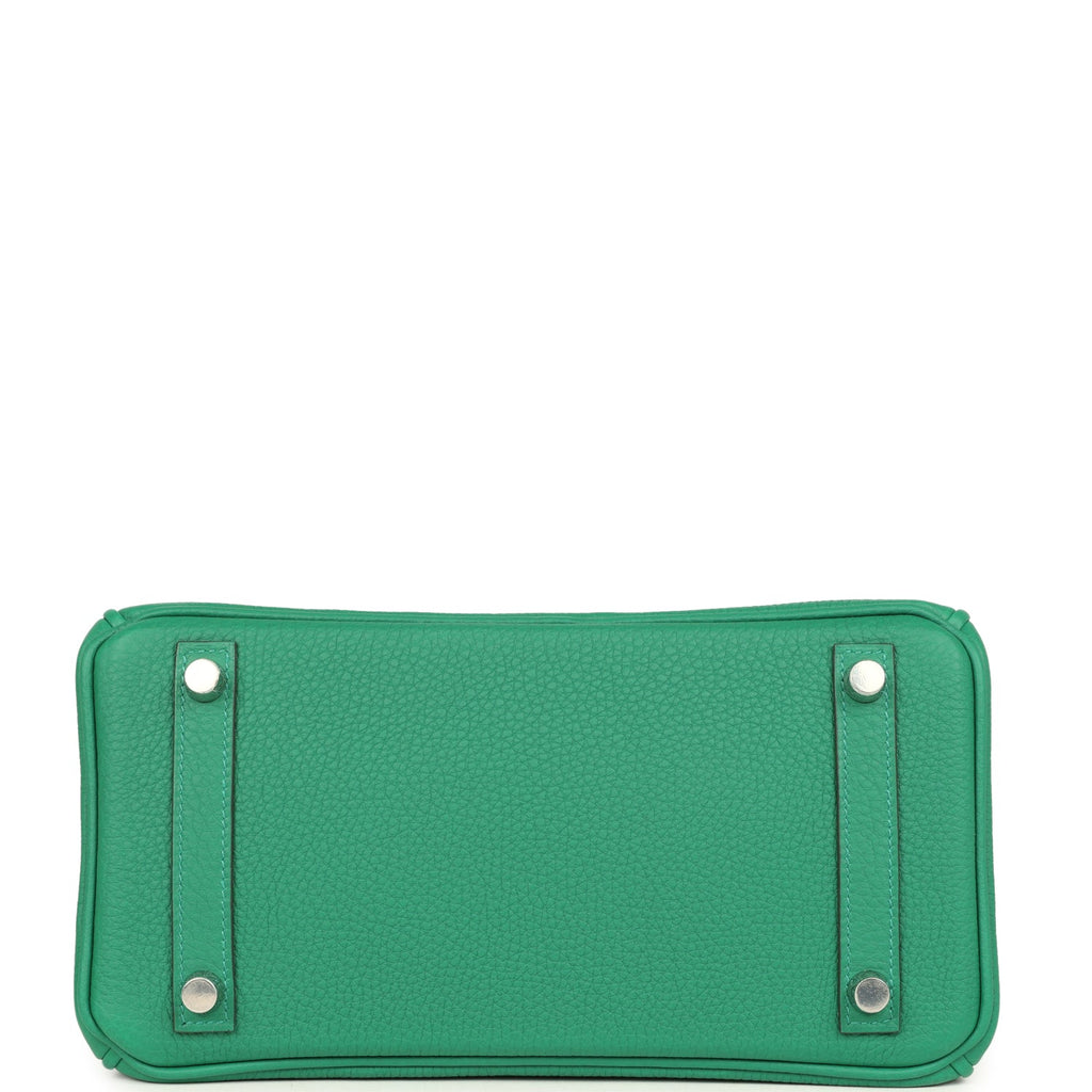 Birkin 25 Vert Vertigo Togo Palladium Hardware Bag