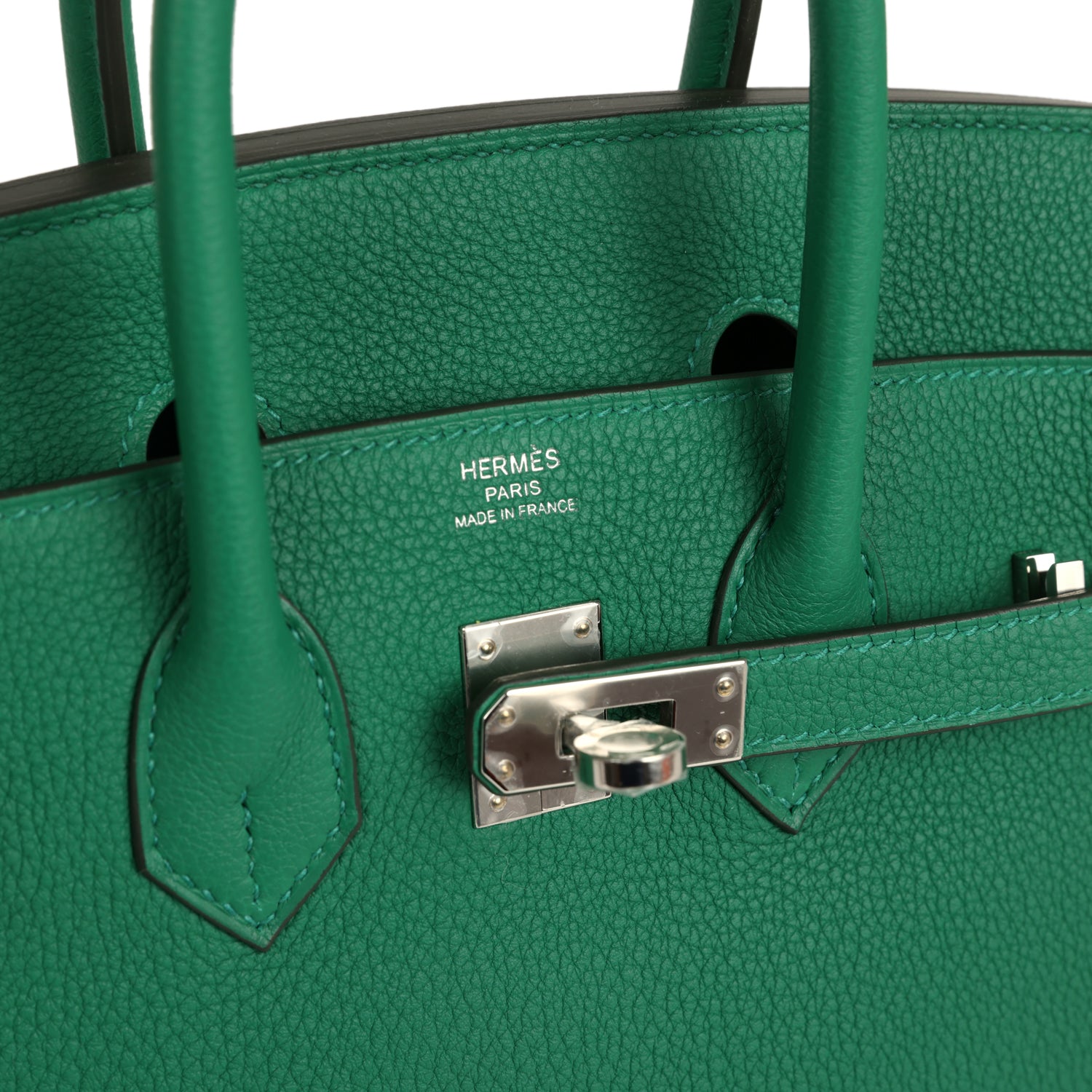 Birkin 25 Vert Vertigo Togo Palladium Hardware Bag