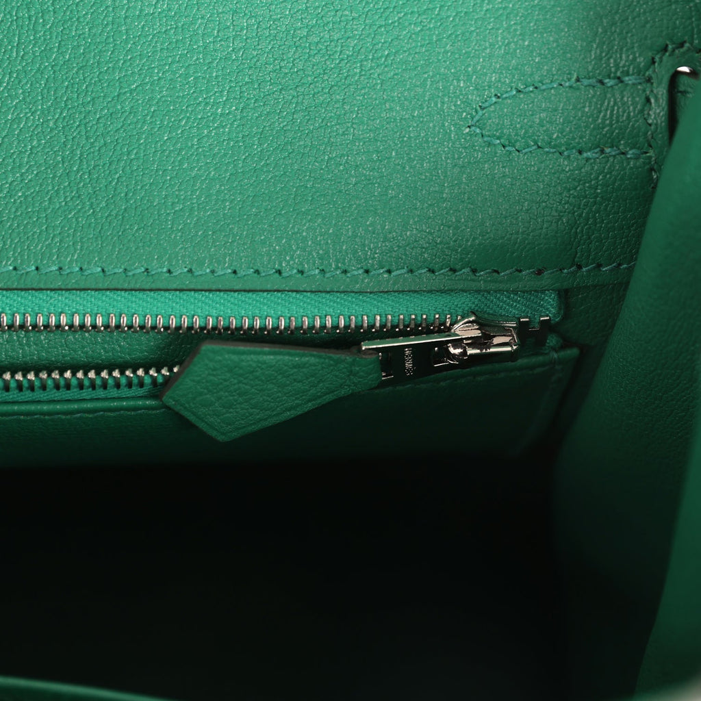 Birkin 25 Vert Vertigo Togo Palladium Hardware Bag