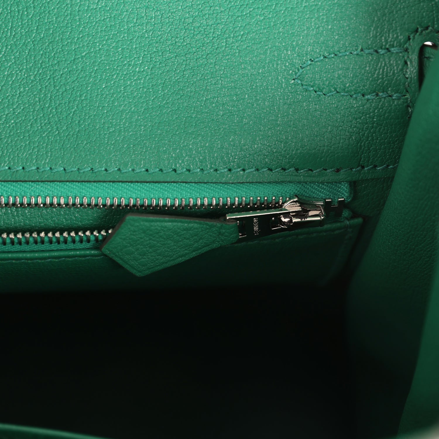 Birkin 25 Vert Vertigo Togo Palladium Hardware Bag