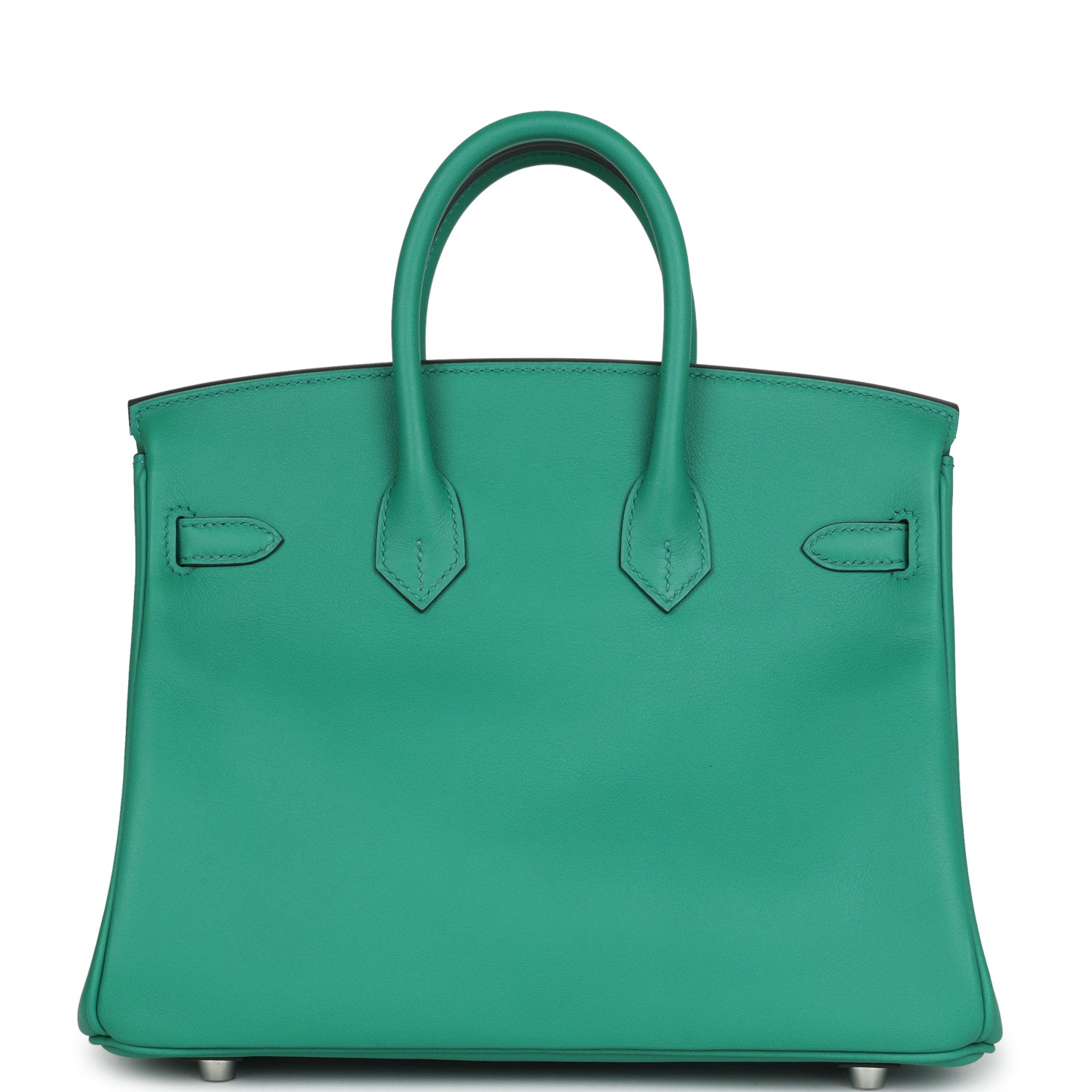 Birkin 25 Vert Vertigo Verso Swift Palladium Hardware Bag