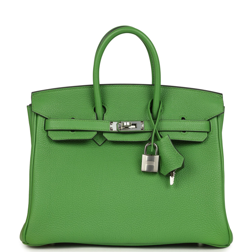 Birkin 25 Vert Yucca Togo Palladium Hardware Bag
