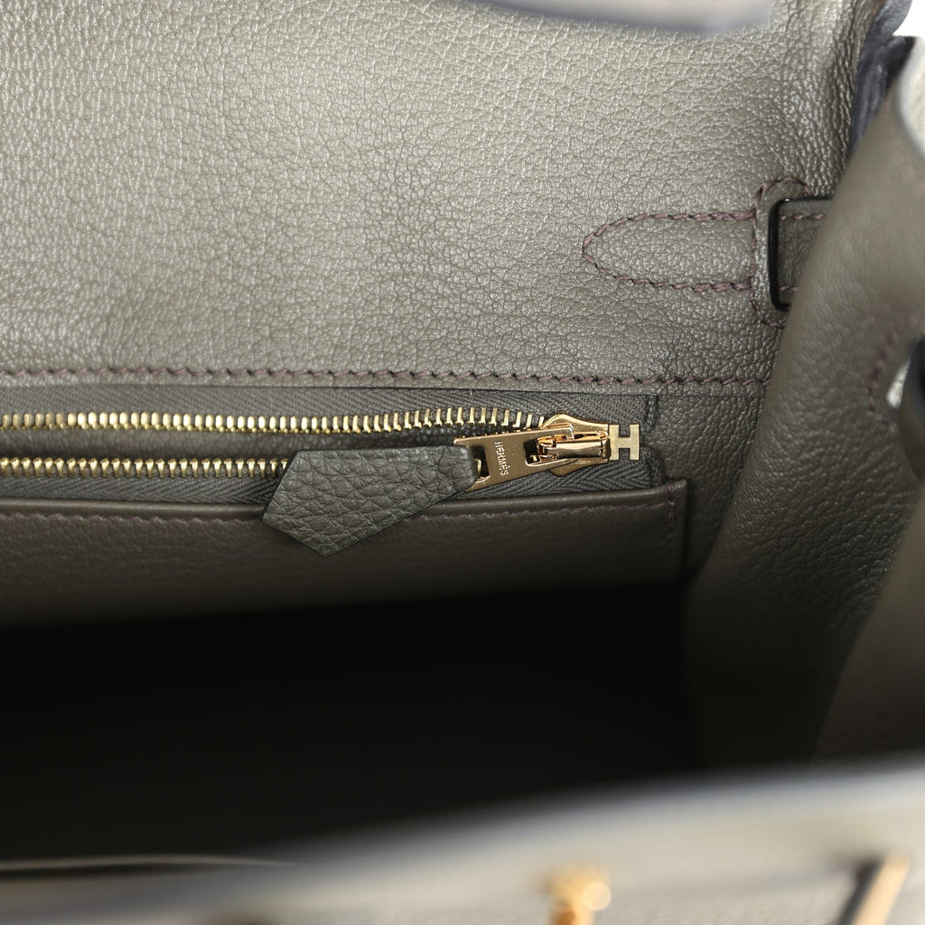 Birkin 25 Vert de Gris Togo Gold Hardware Bag