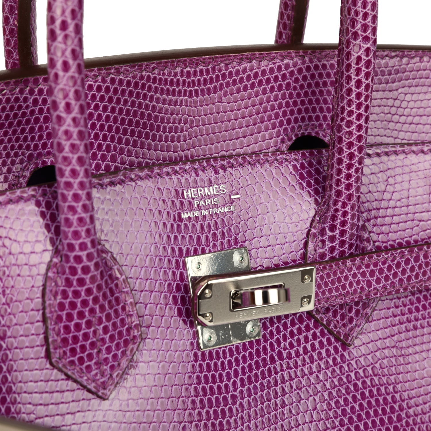 Birkin 25 Violet Varanus Niloticus Lizard Palladium Hardware Bag