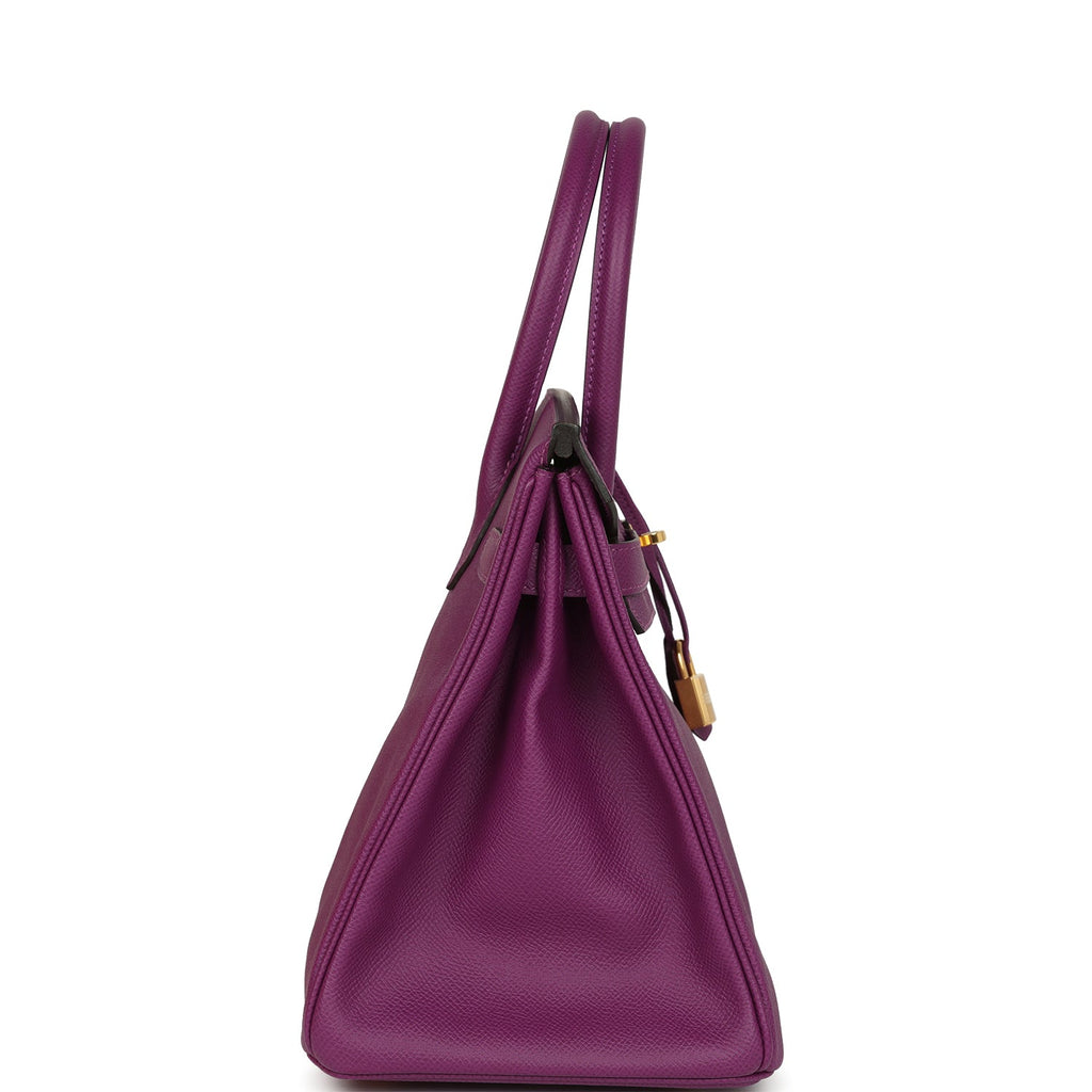 Birkin 30 Anemone Epsom Gold Hardware Bag