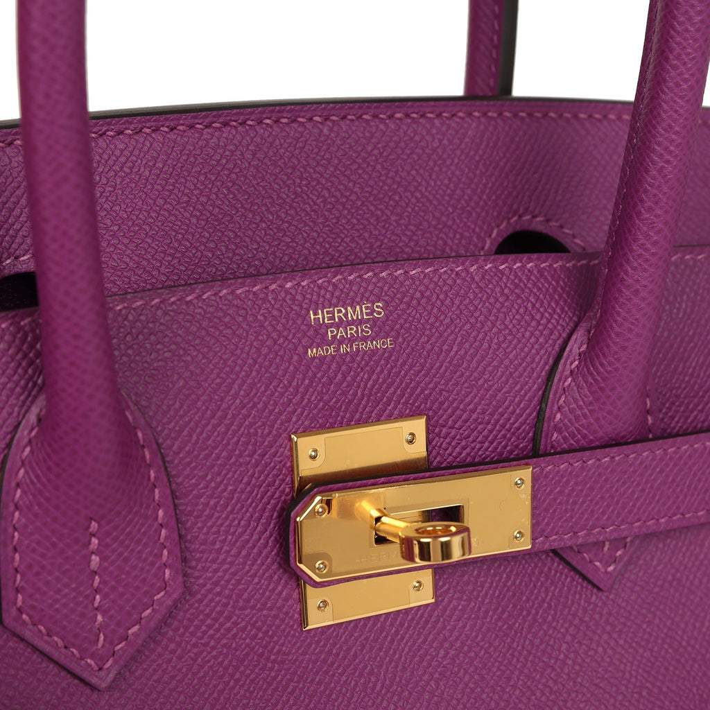 Birkin 30 Anemone Epsom Gold Hardware Bag