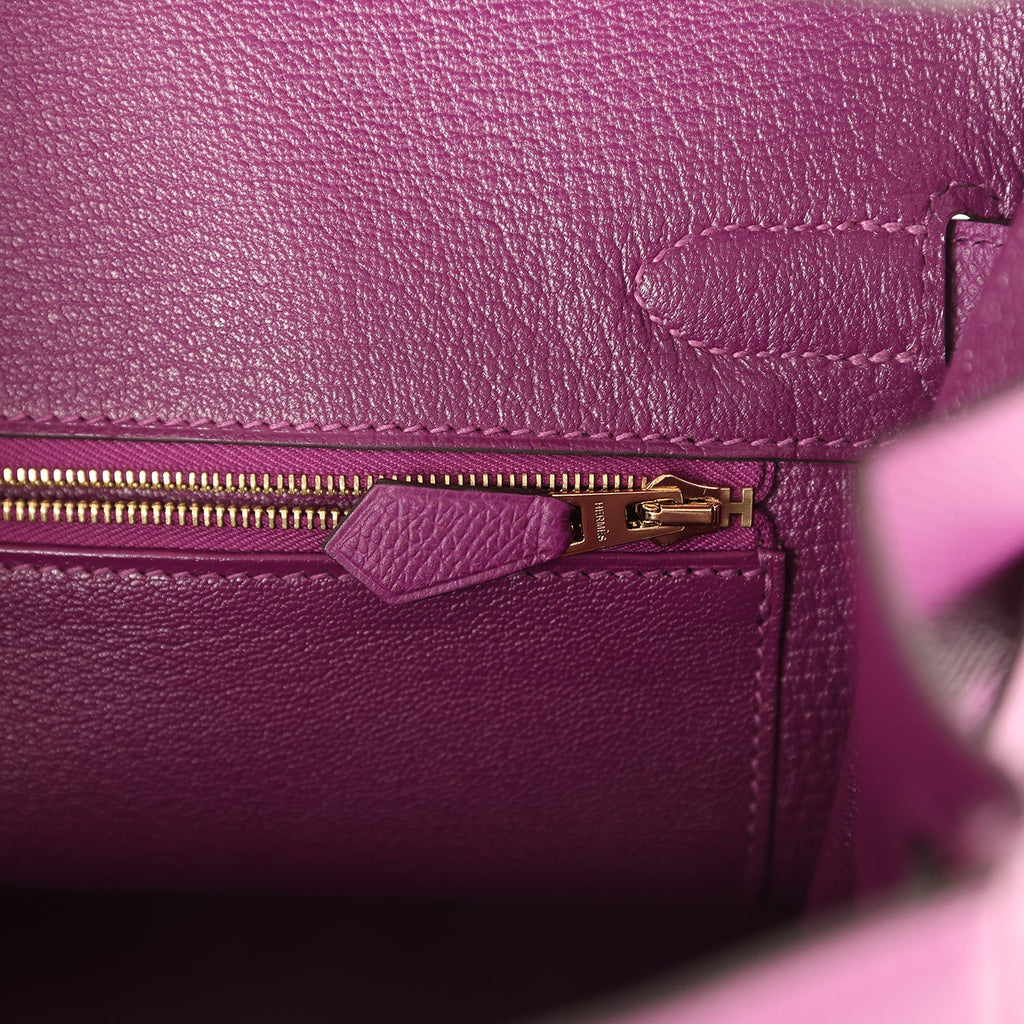 Birkin 30 Anemone Epsom Gold Hardware Bag
