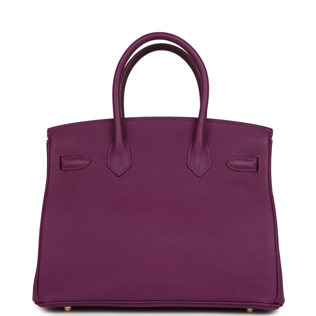 Birkin 30 Anemone Togo Gold Hardware Bag