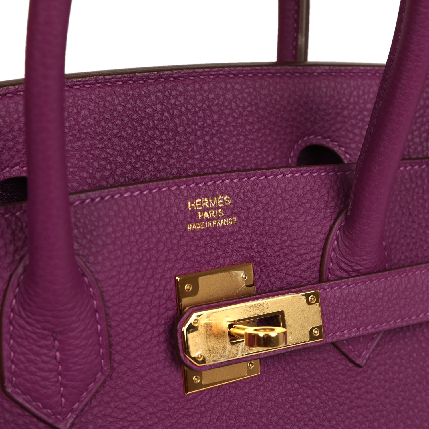 Birkin 30 Anemone Togo Gold Hardware Bag