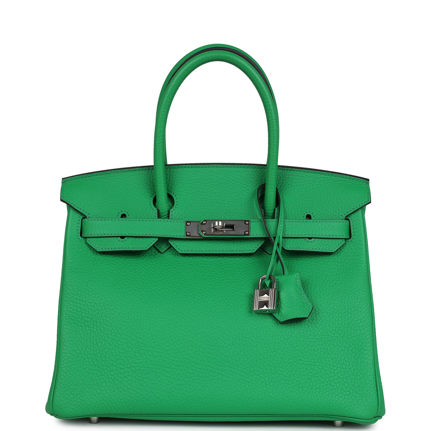 Birkin 30 Bambou Clemence Palladium Hardware Bag