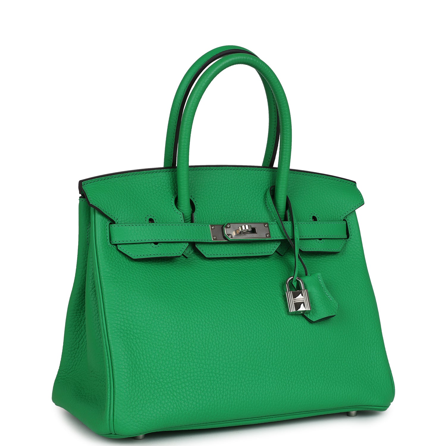 Birkin 30 Bambou Clemence Palladium Hardware Bag