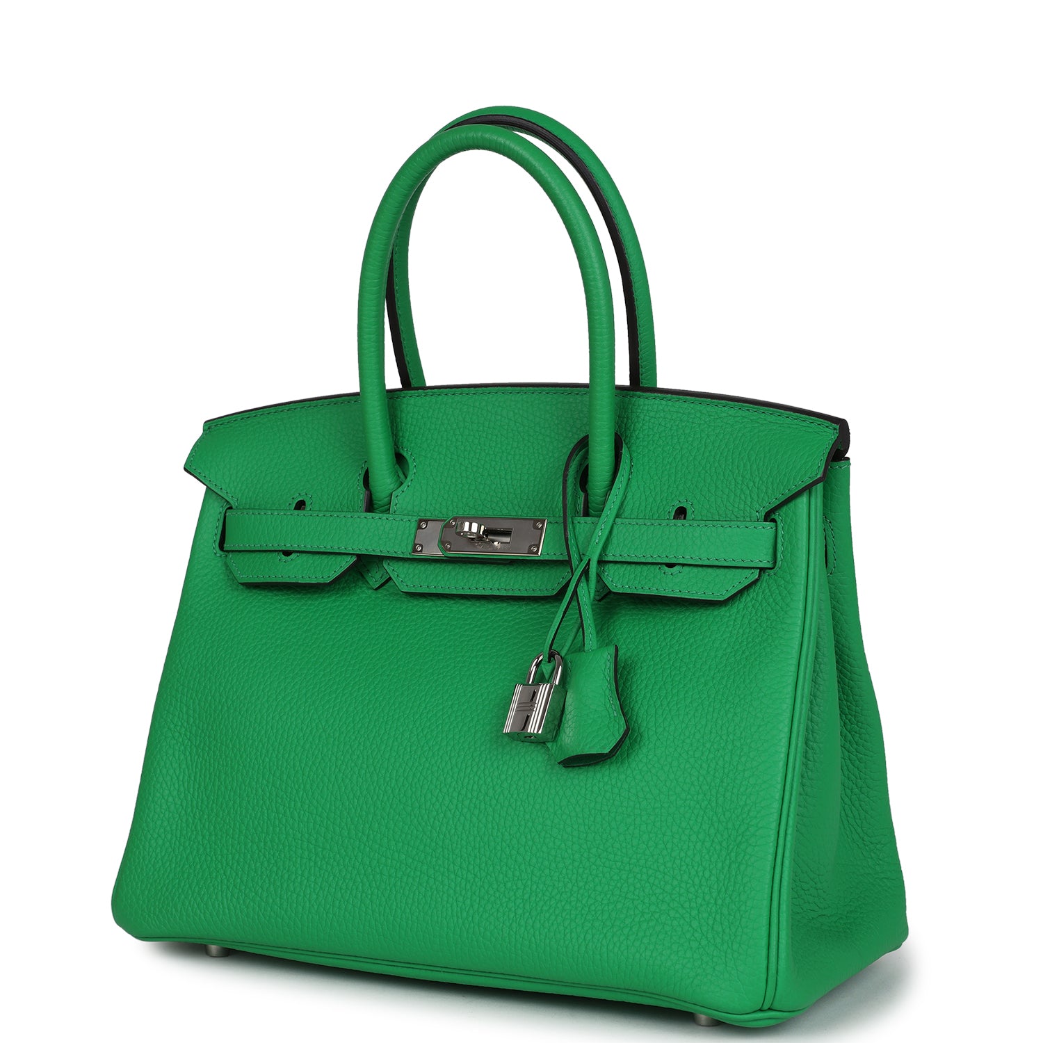 Birkin 30 Bambou Clemence Palladium Hardware Bag