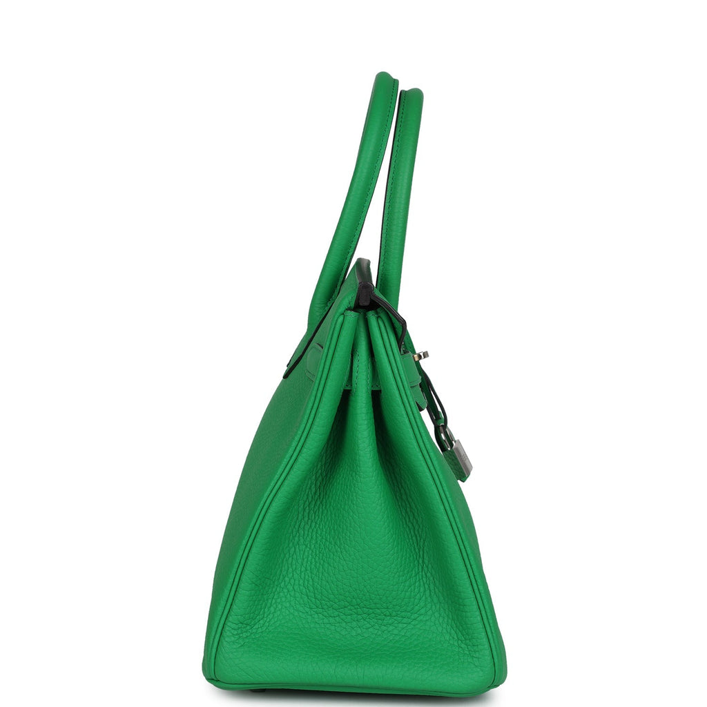 Birkin 30 Bambou Clemence Palladium Hardware Bag