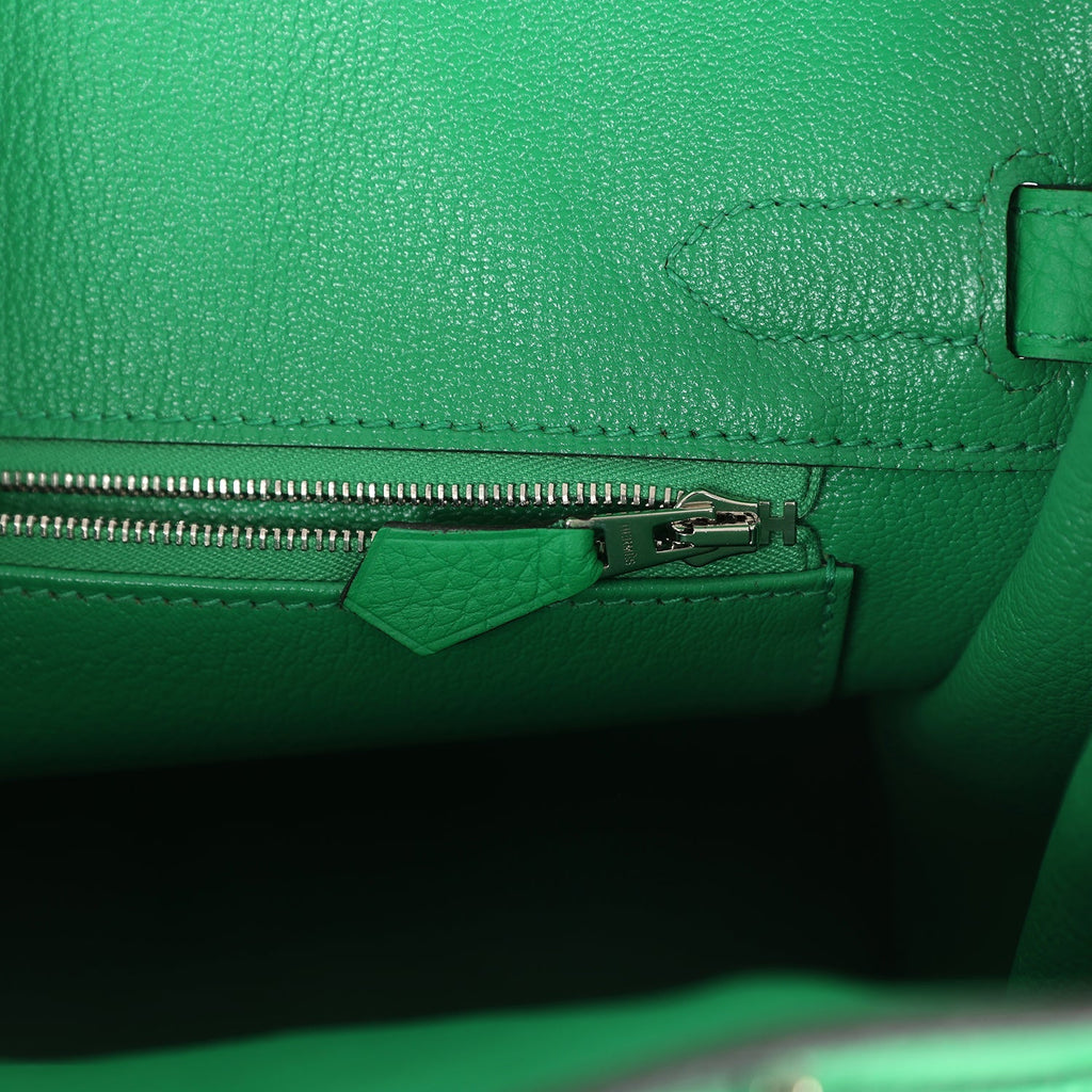 Birkin 30 Bambou Clemence Palladium Hardware Bag