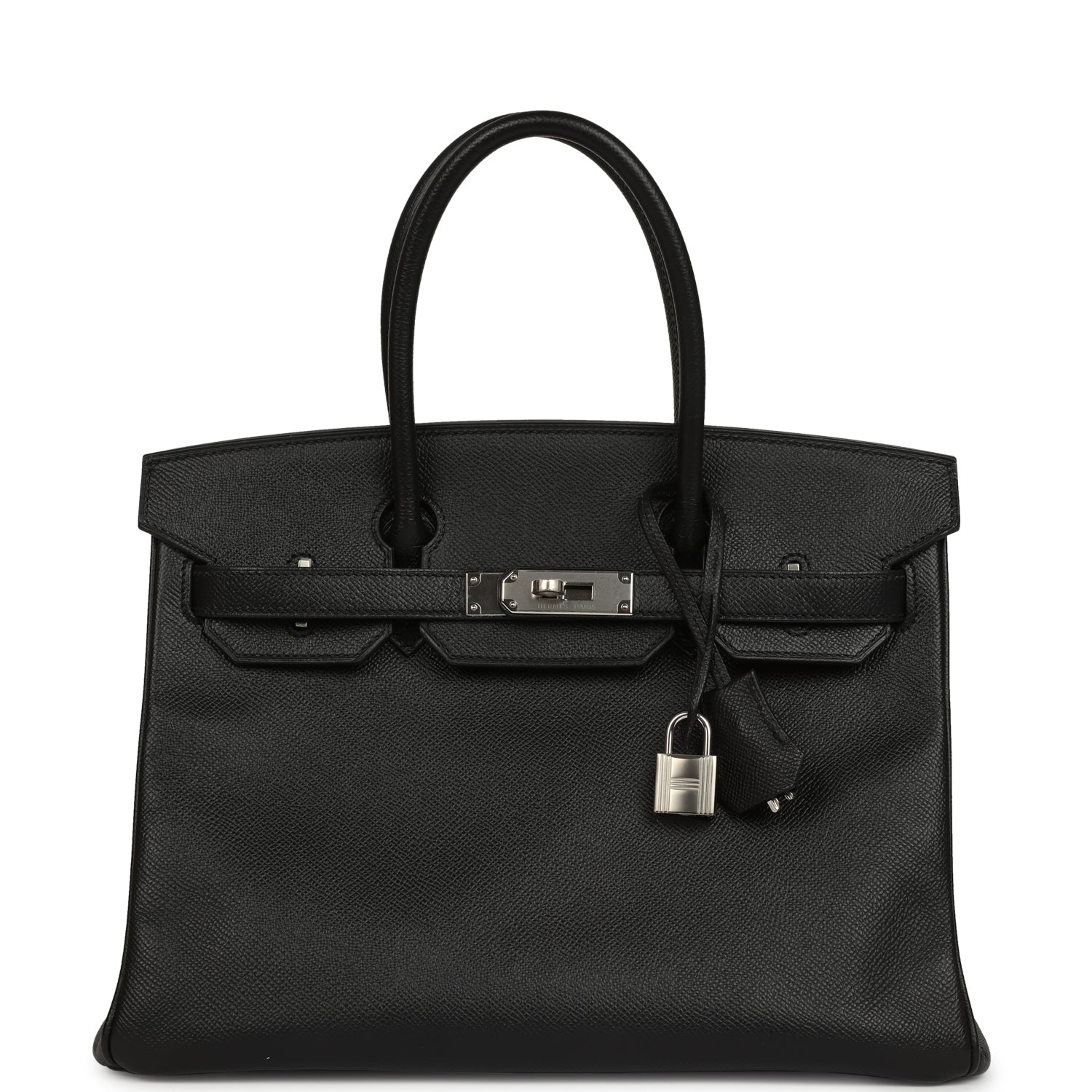 Birkin 30 Black Epsom Palladium Hardware Bag
