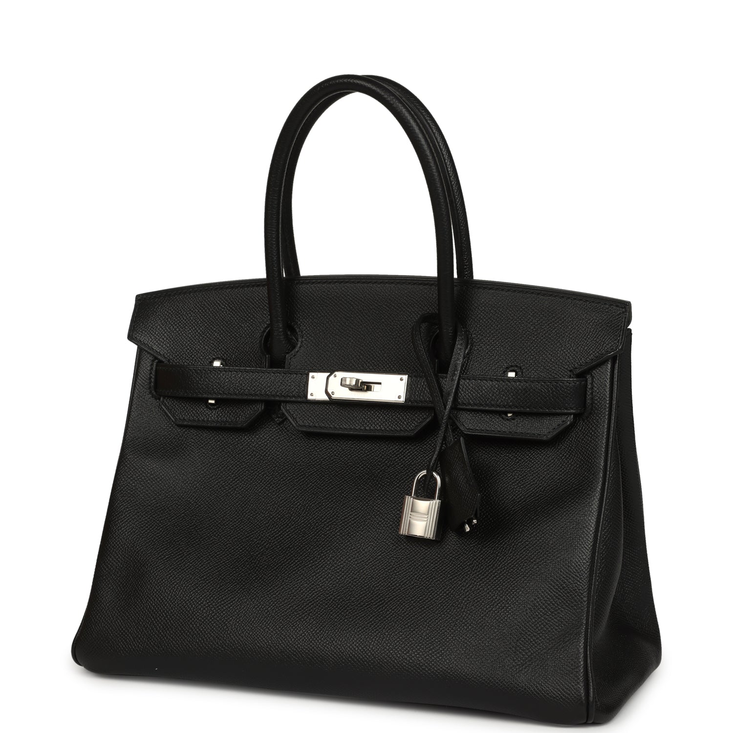 Birkin 30 Black Epsom Palladium Hardware Bag