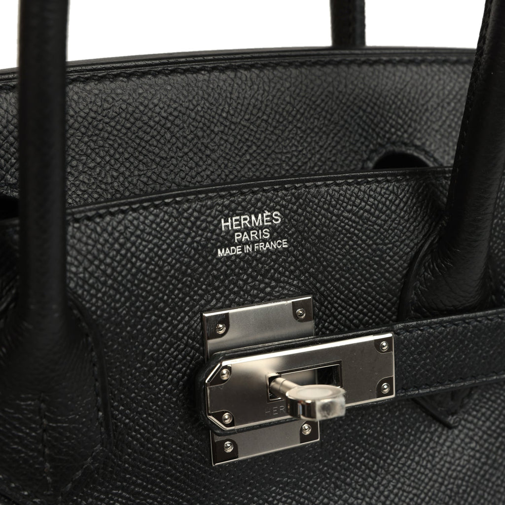 Birkin 30 Black Epsom Palladium Hardware Bag