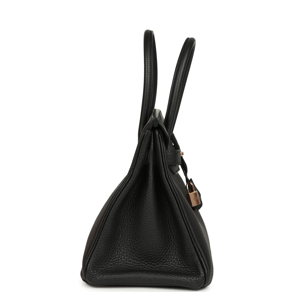 Birkin 30 Black Togo Rose Gold Hardware Bag
