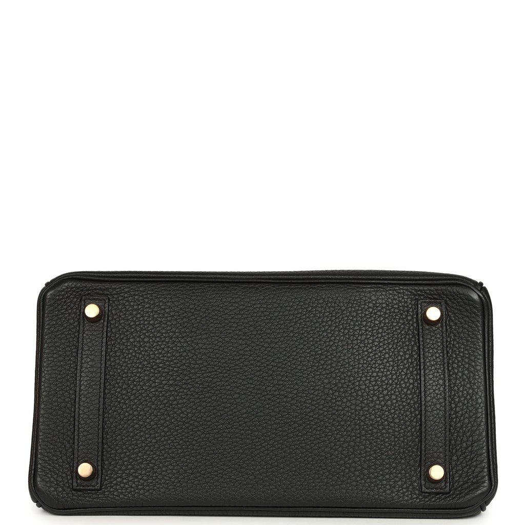 Birkin 30 Black Togo Rose Gold Hardware Bag