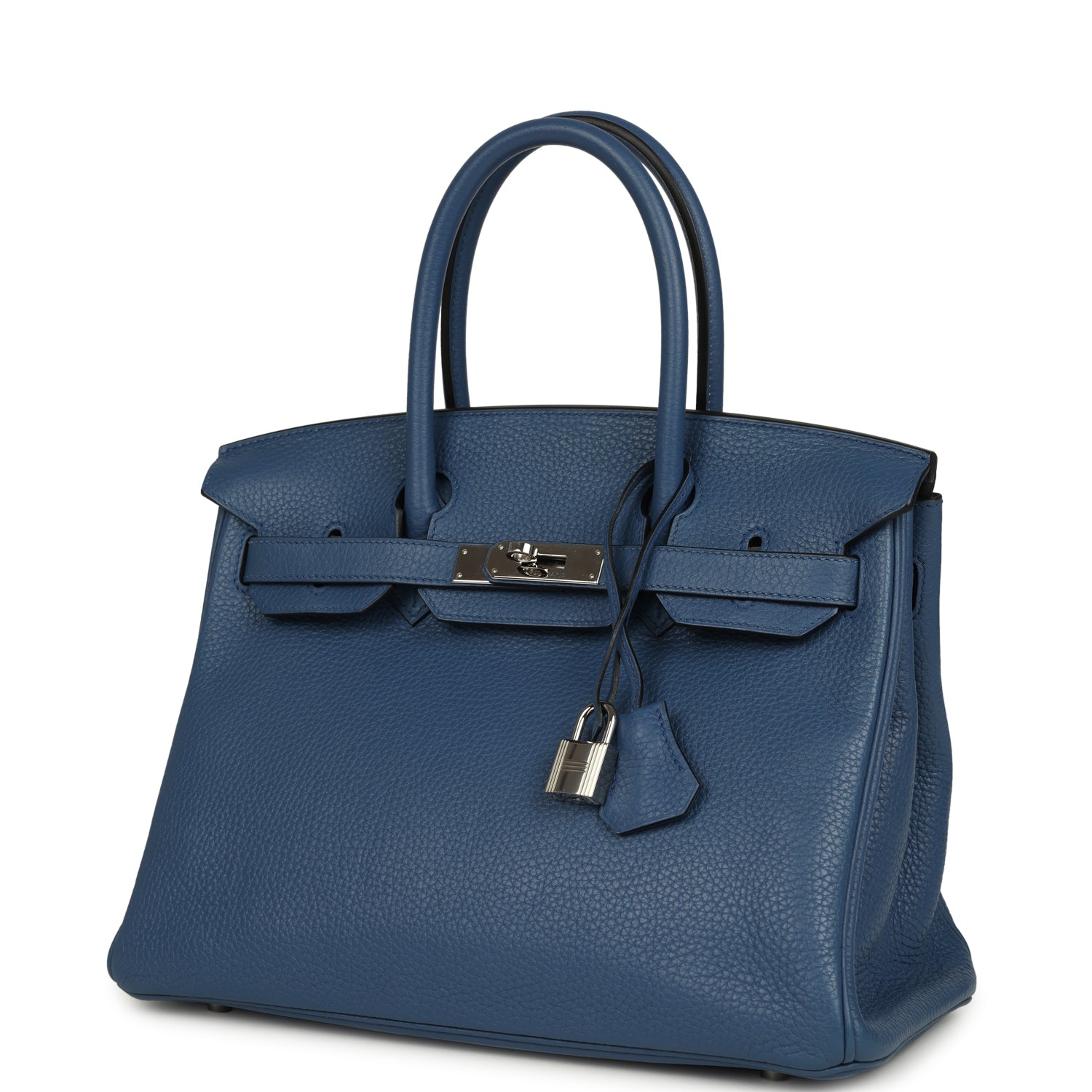 Birkin 30 Bleu Agate Clemence Palladium Hardware Bag