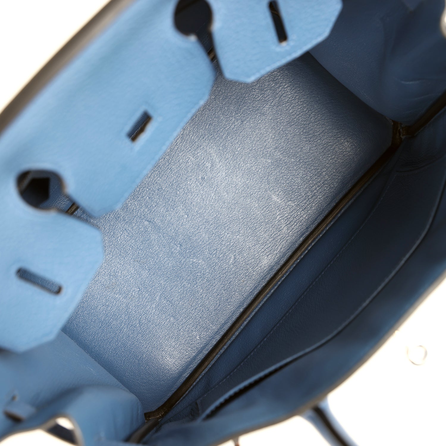 Birkin 30 Bleu Agate Clemence Palladium Hardware Bag
