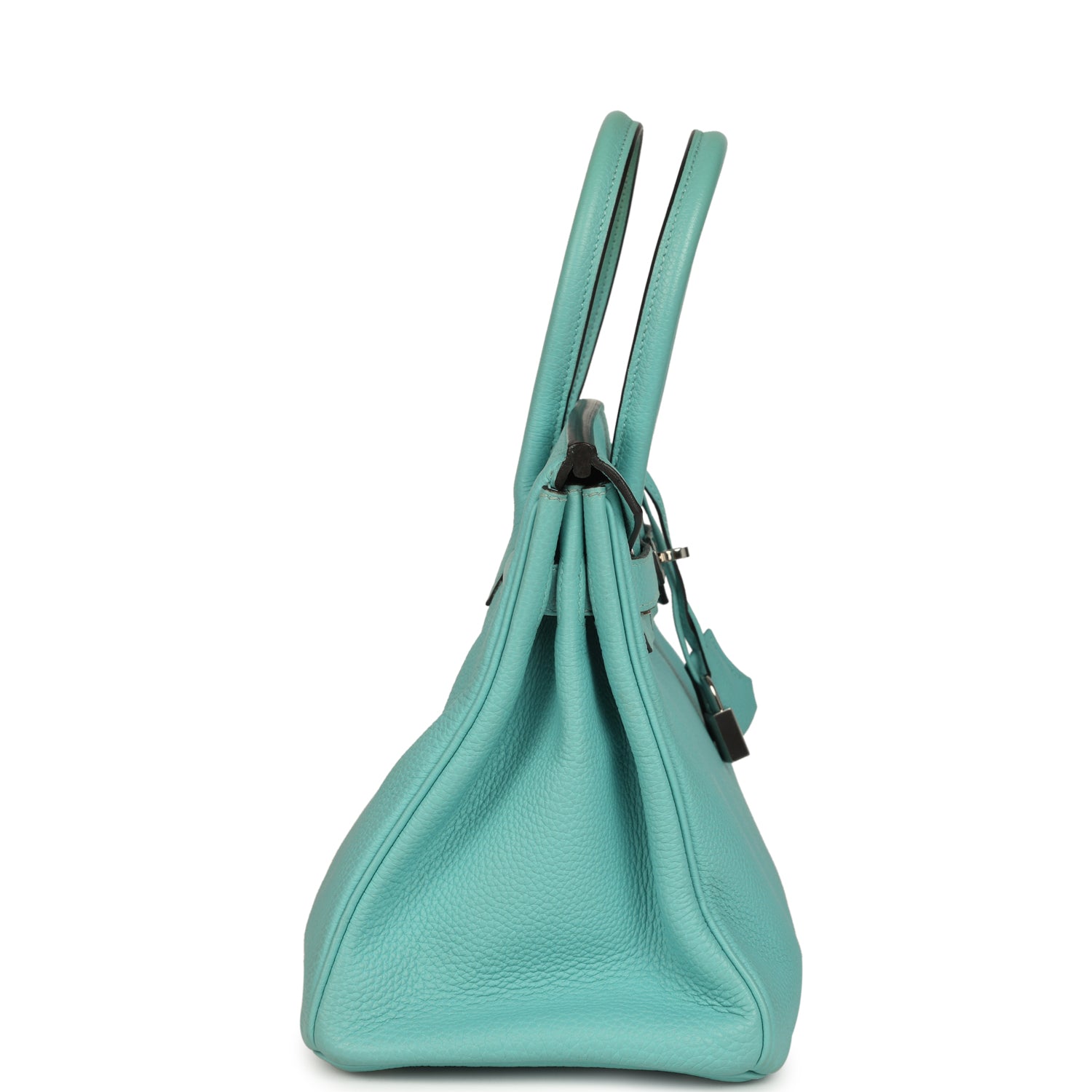 Birkin 30 Bleu Atoll Togo Palladium Hardware Bag