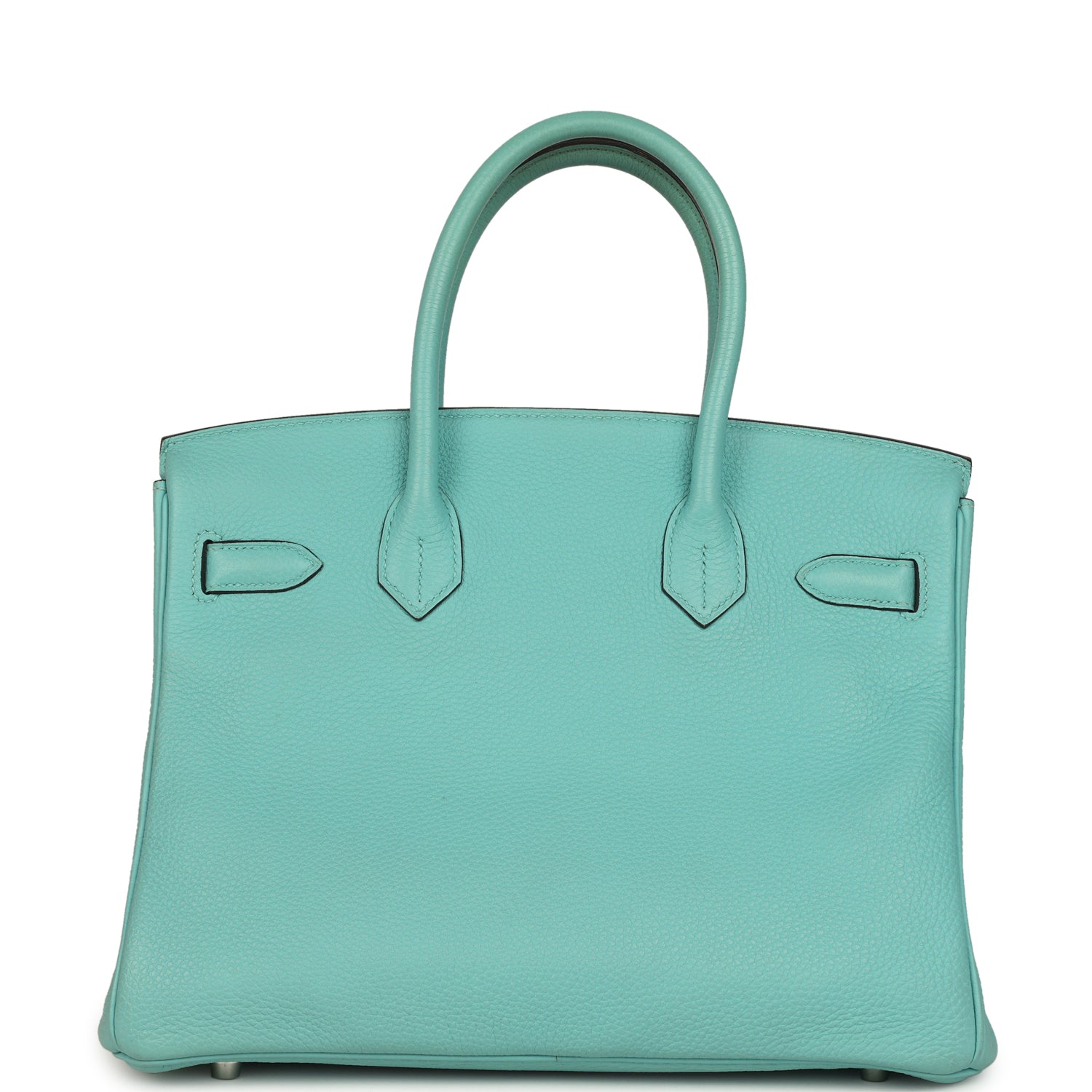 Birkin 30 Bleu Atoll Togo Palladium Hardware Bag