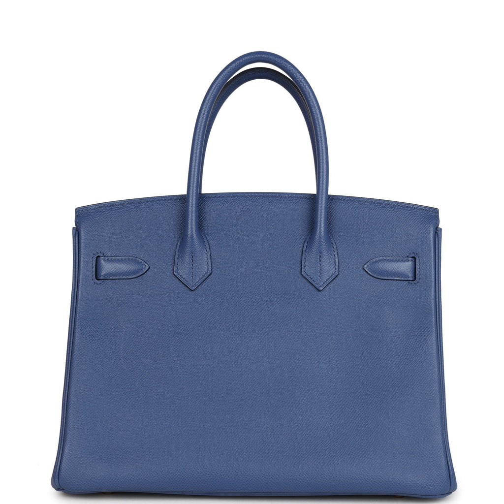 Birkin 30 Bleu Brighton Epsom Gold Hardware Bag
