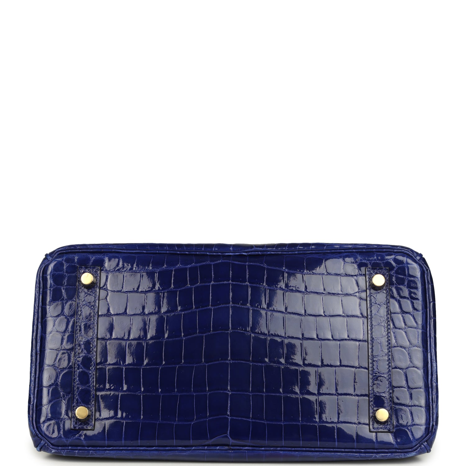 Birkin 30 Bleu Electric Shiny Niloticus Crocodile Gold Hardware Bag
