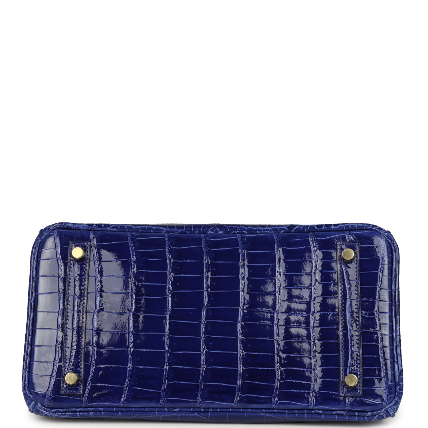 Birkin 30 Bleu Electric Shiny Porosus Crocodile Gold Hardware Bag