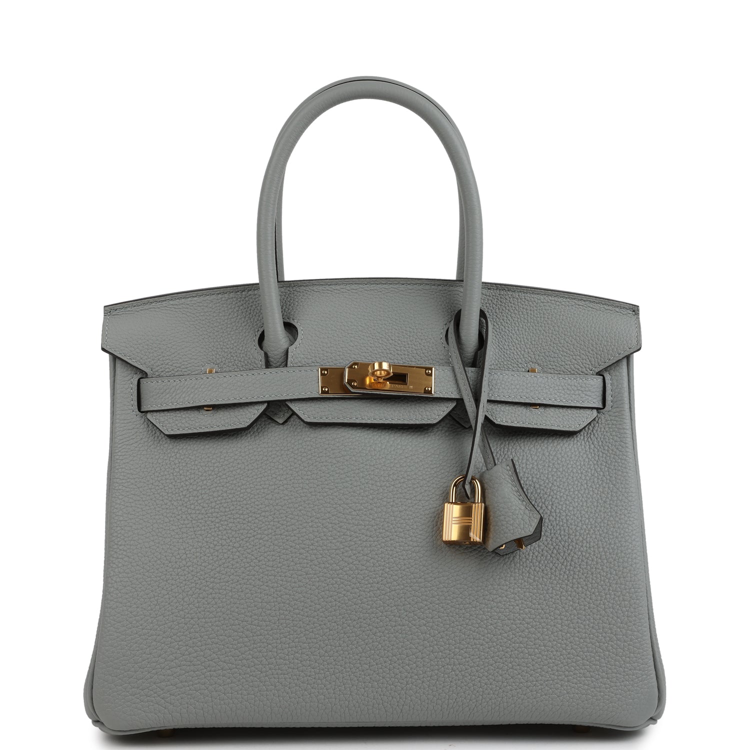 Birkin 30 Bleu Glacier Togo Gold Hardware Bag