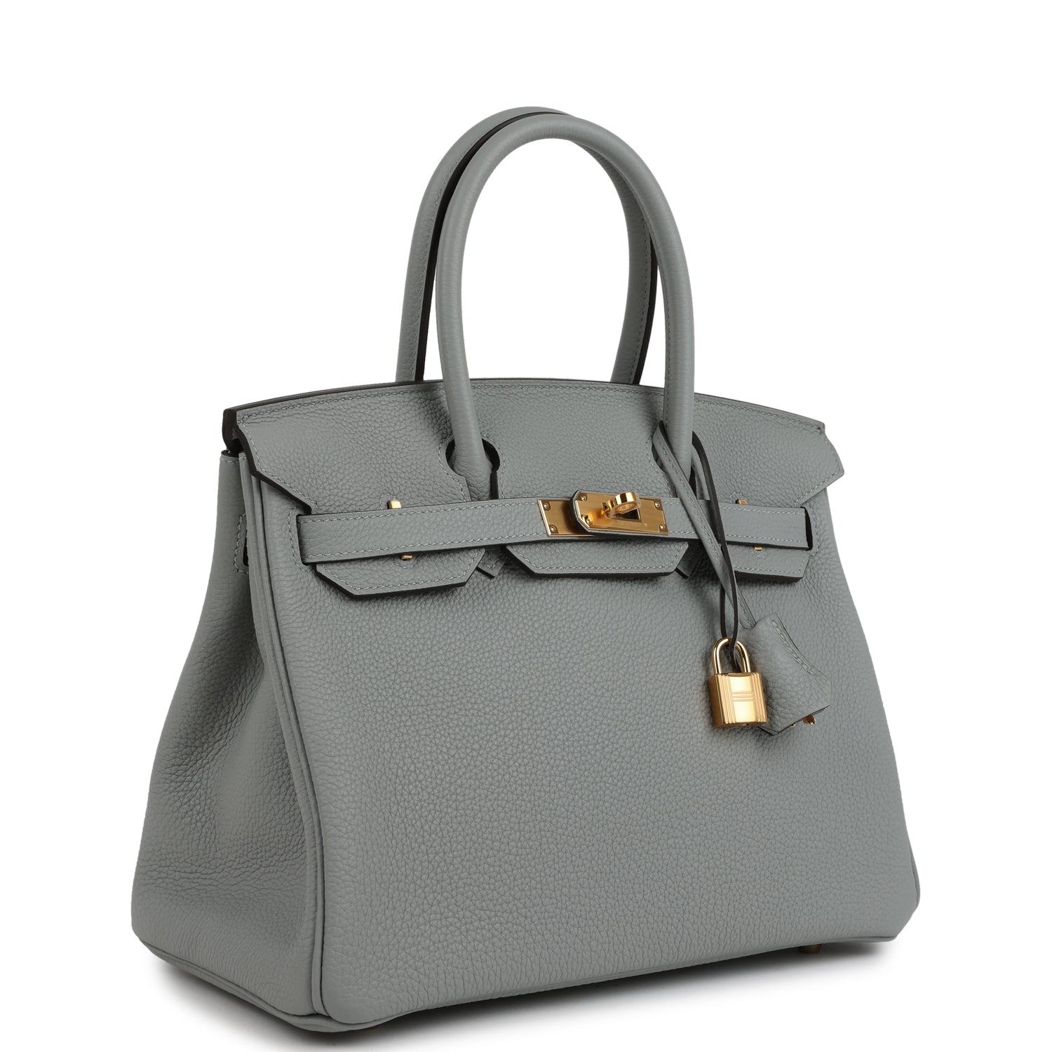 Birkin 30 Bleu Glacier Togo Gold Hardware Bag