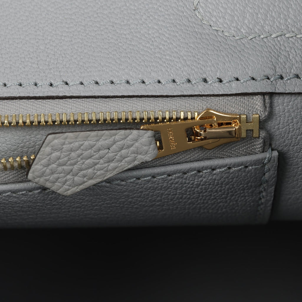 Birkin 30 Bleu Glacier Togo Gold Hardware Bag
