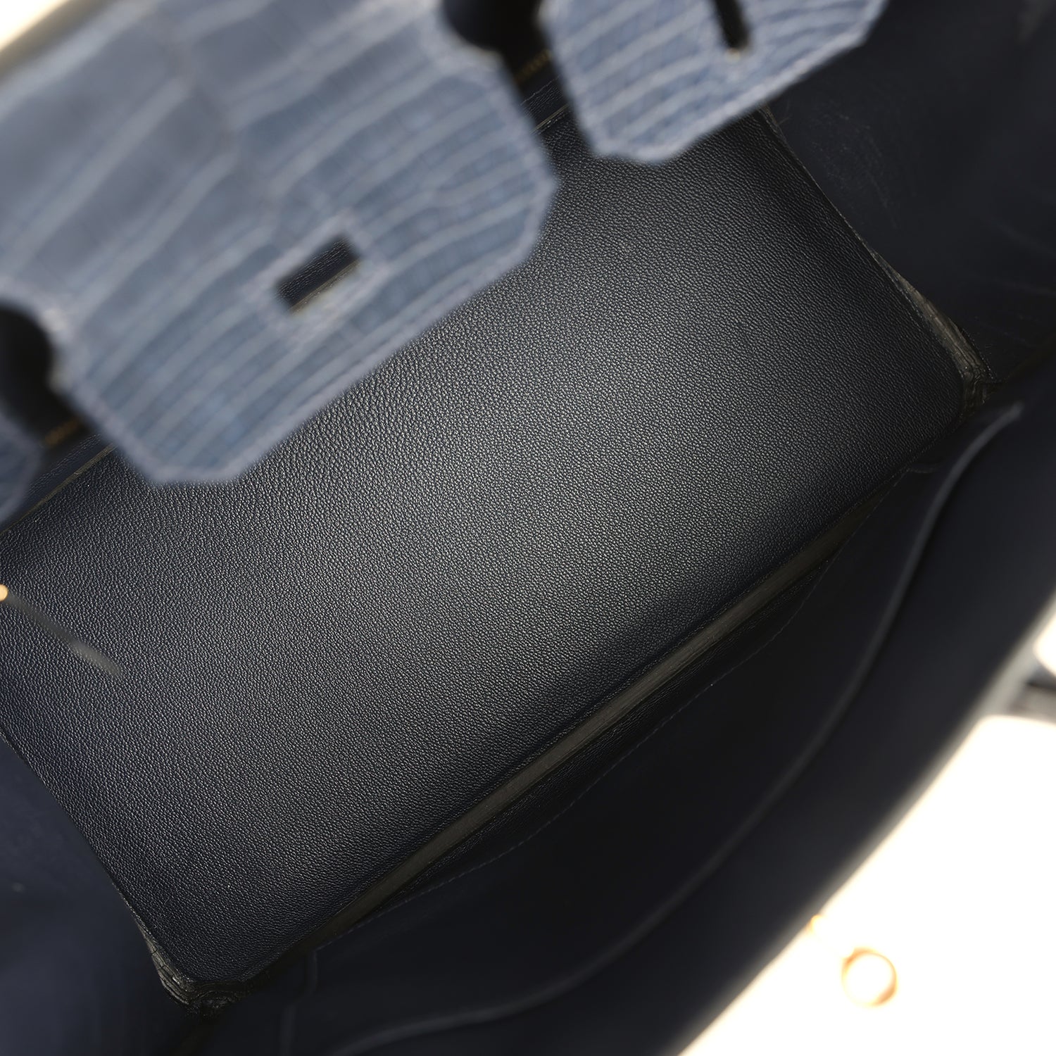 Birkin 30 Bleu Indigo Matte Alligator Gold Hardware Bag