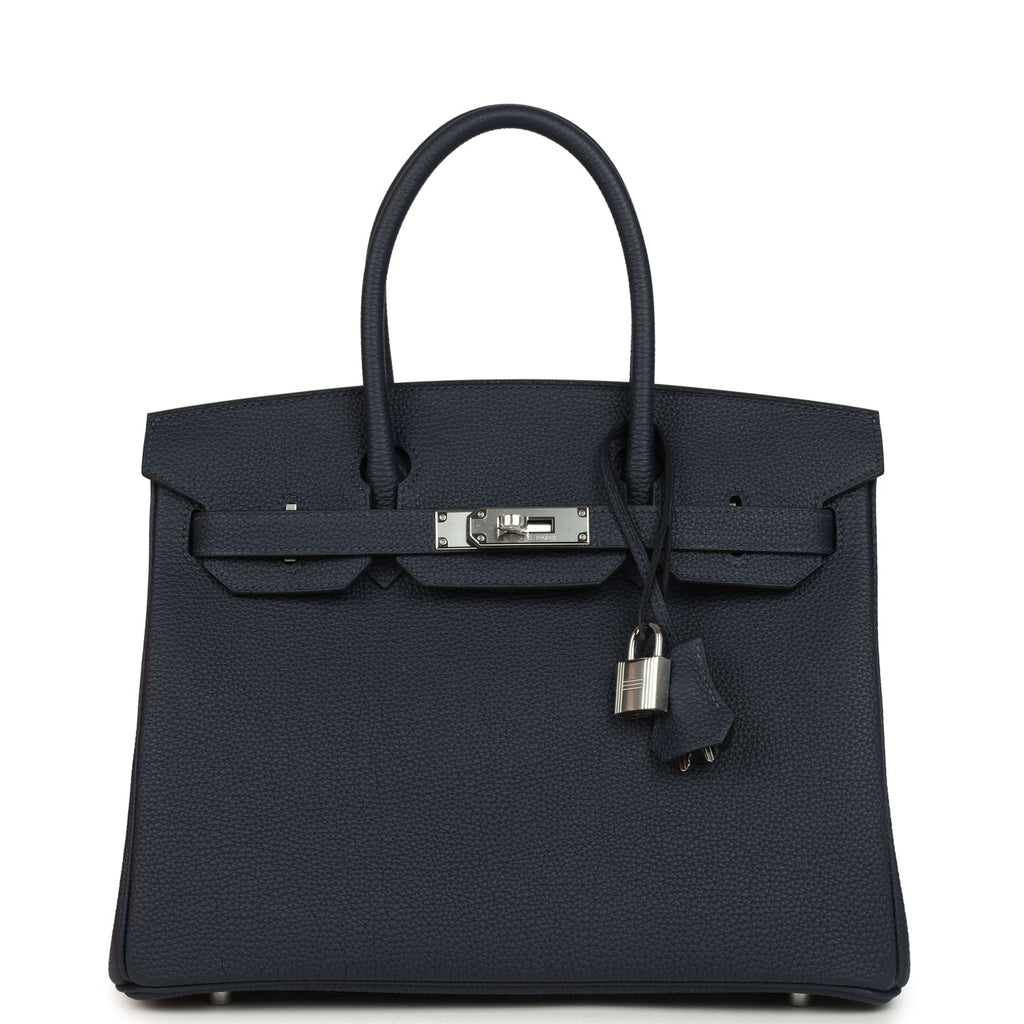 Birkin 30 Bleu Nuit Togo Palladium Hardware Bag