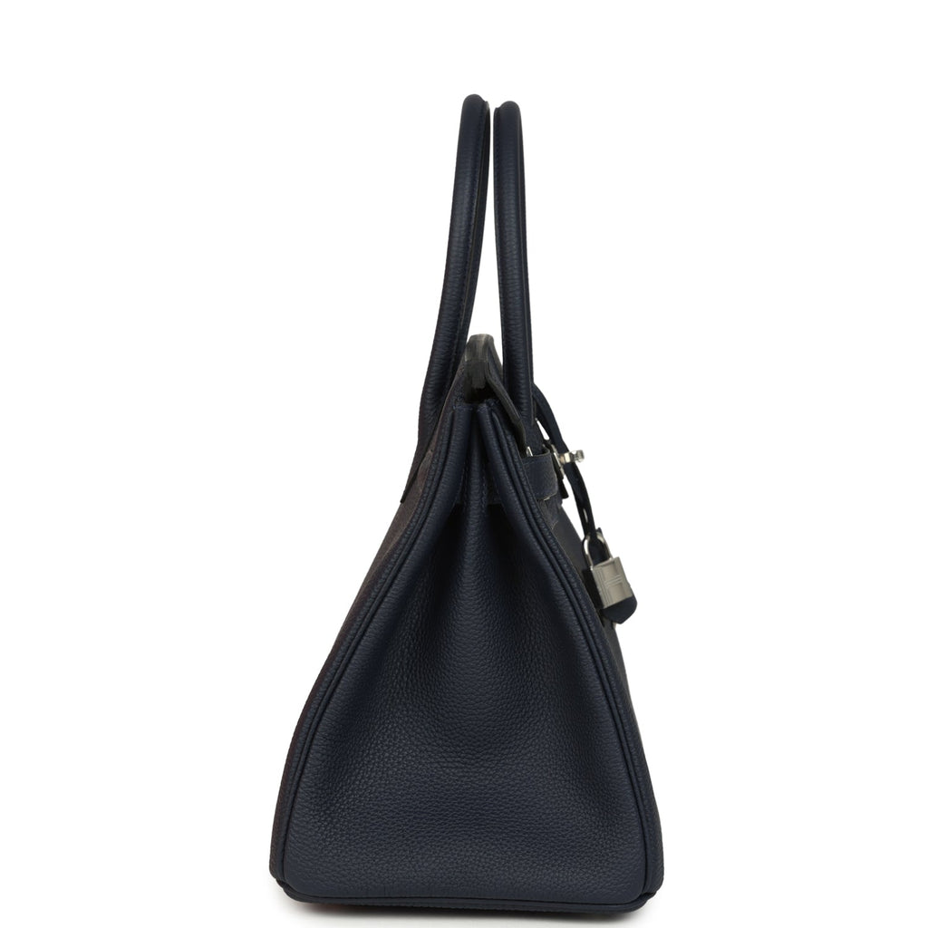 Birkin 30 Bleu Nuit Togo Palladium Hardware Bag