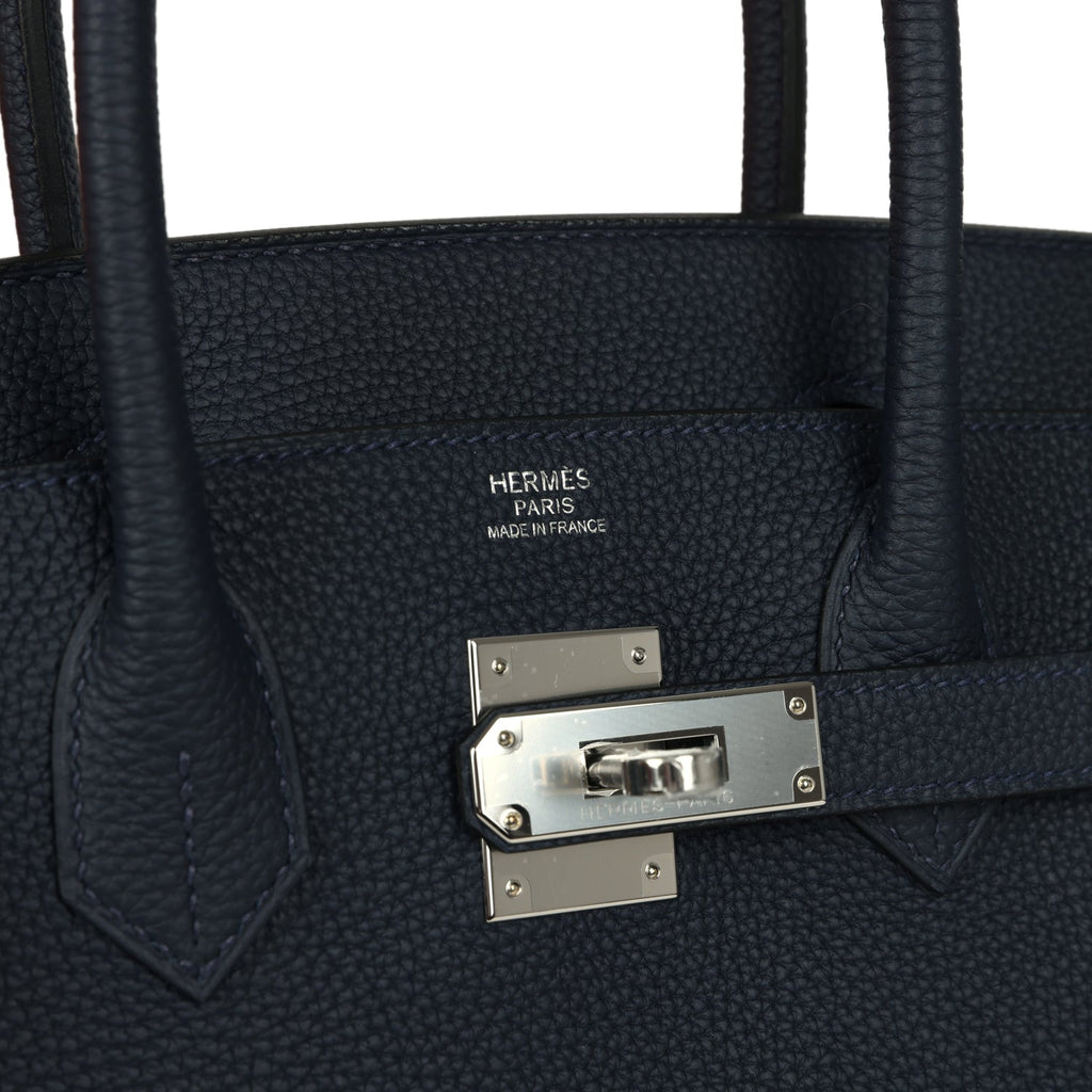 Birkin 30 Bleu Nuit Togo Palladium Hardware Bag